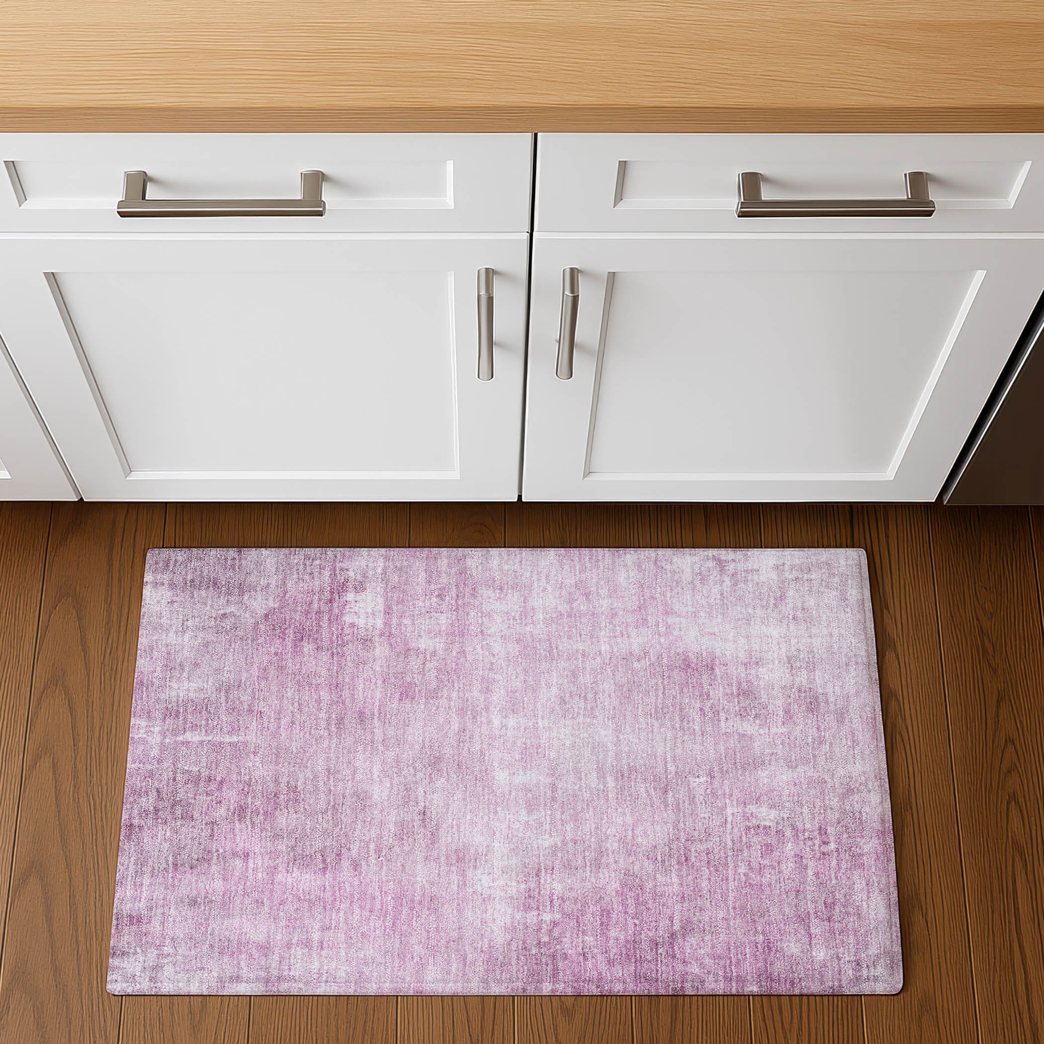 Dubrovnik Machine Washable Transitional Pink Rug 1'8" x 2'6" #shape_Rectangle