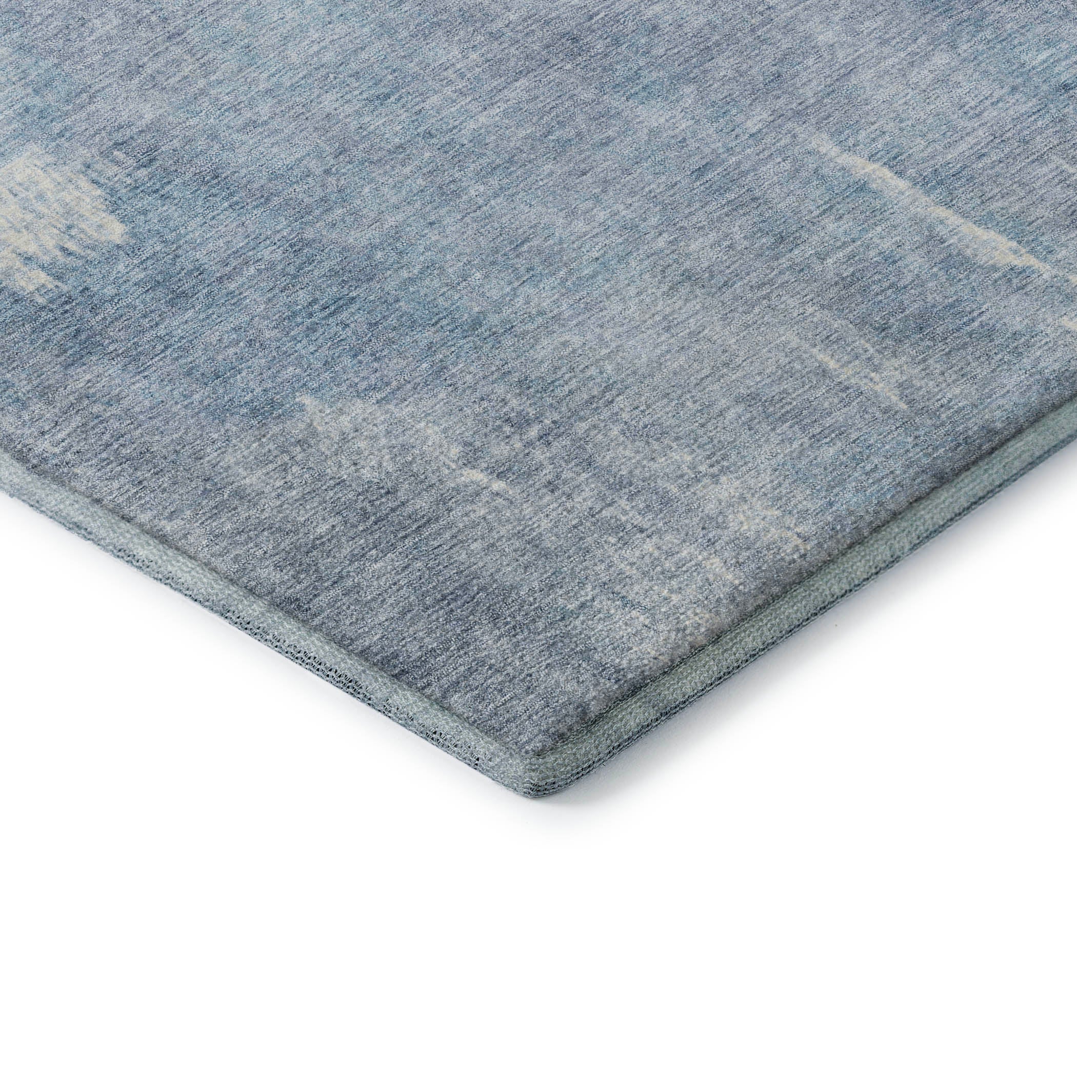 Dubrovnik Machine Washable Transitional Sky Blue Rug 1'8" x 2'6" #shape_Rectangle