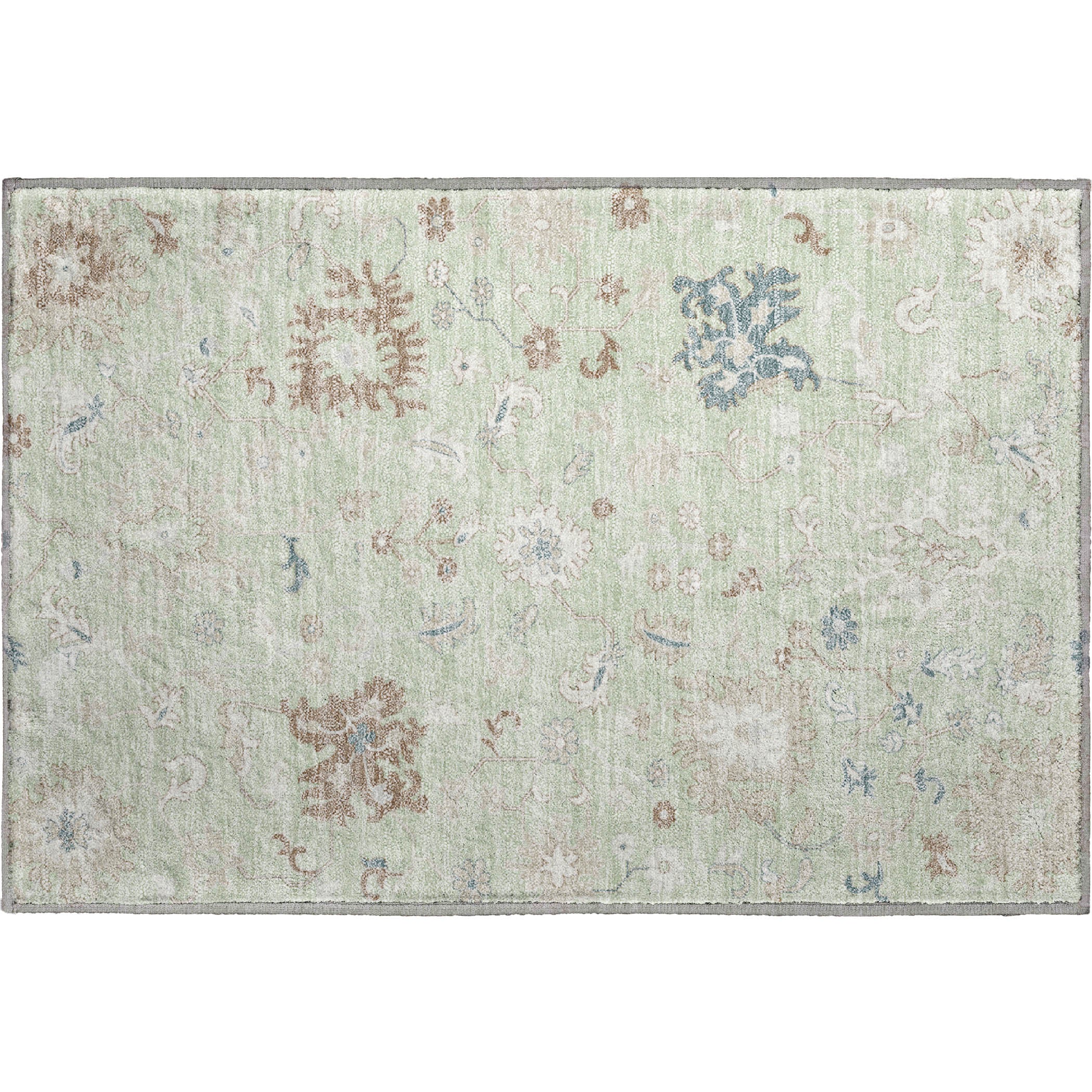 Jaipur Machine Washable Transitional Aloe Green Rug 1'8" x 2'6" #shape_Rectangle