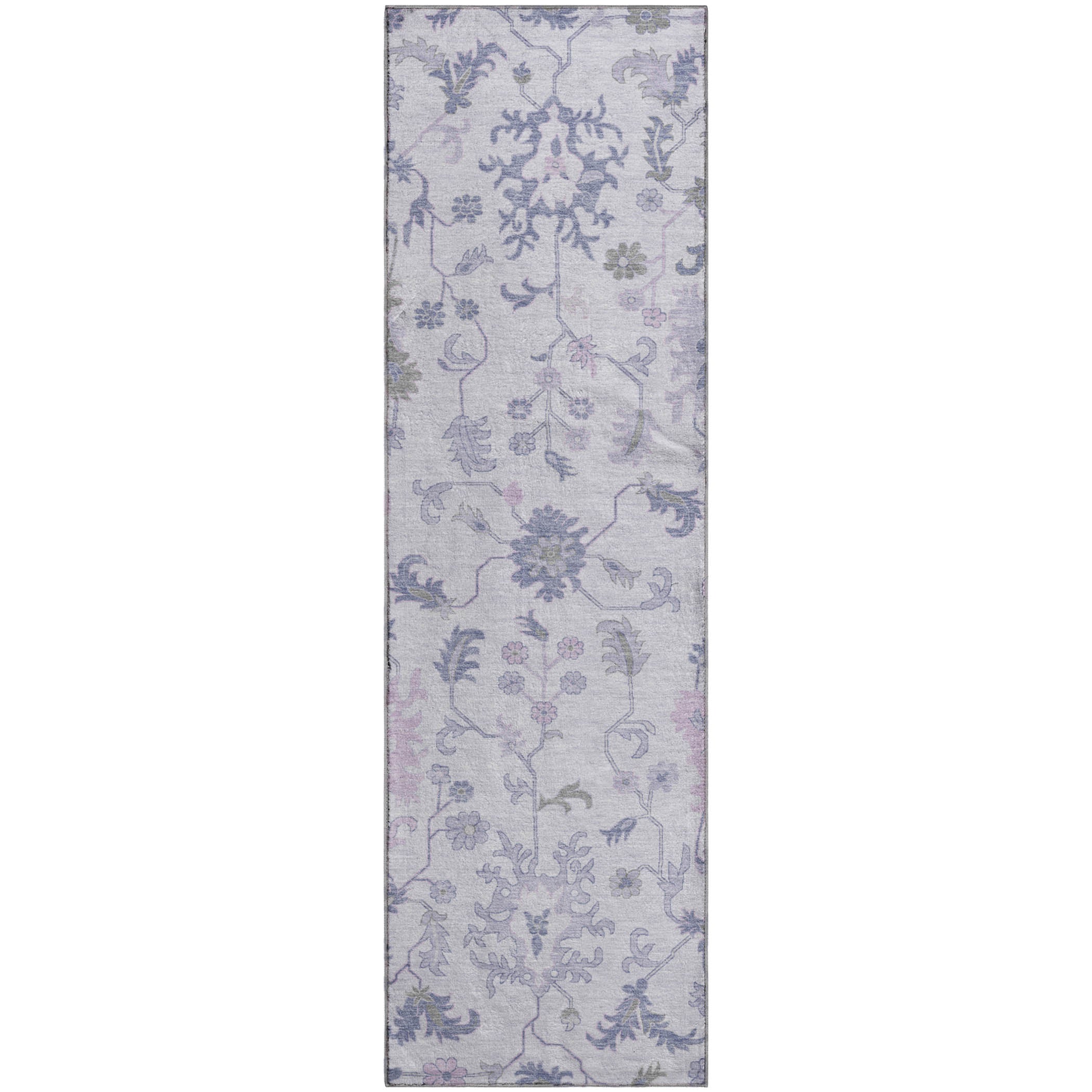 Jaipur Machine Washable Transitional Lavender Purple Rug 2'3" x 7'6" #shape_Runner