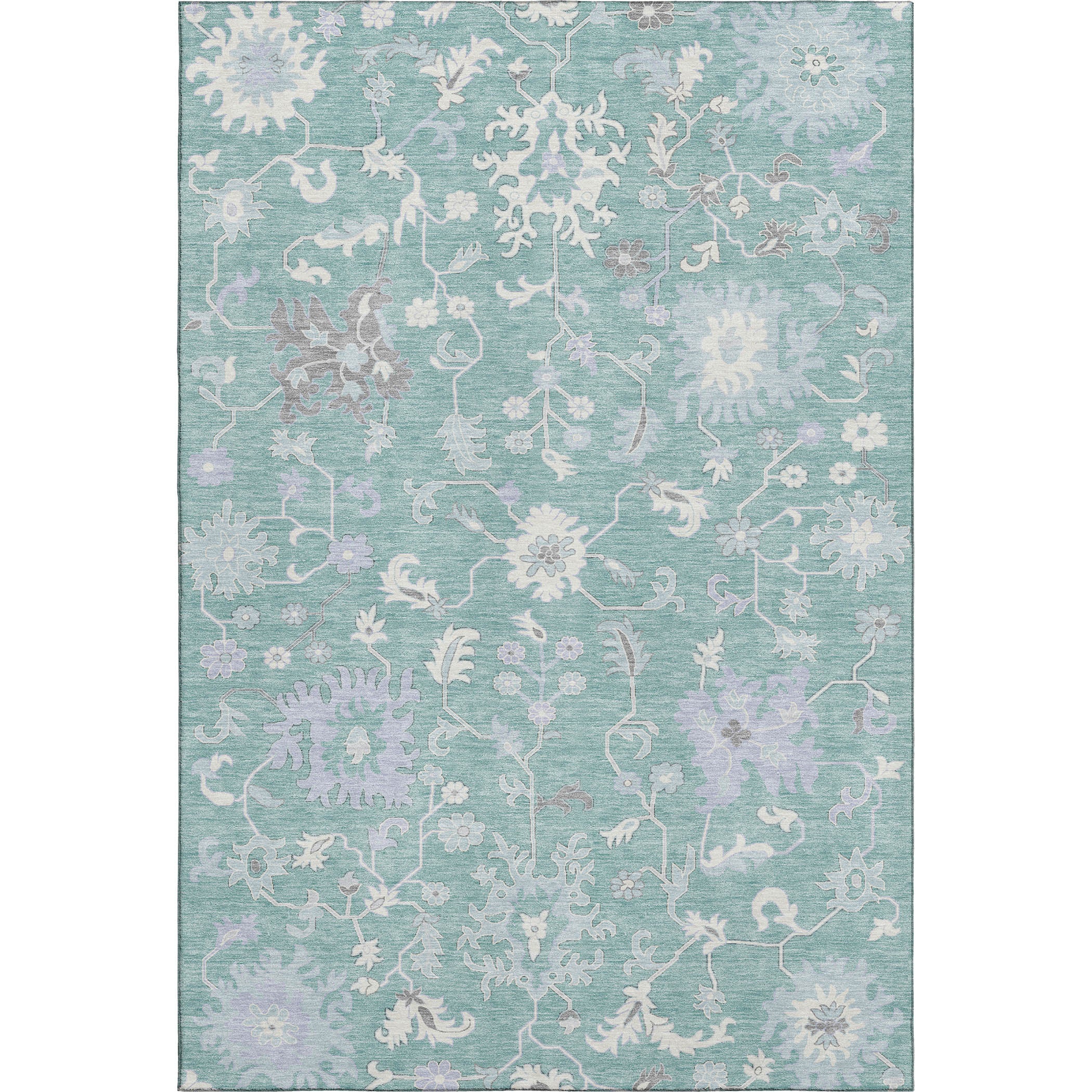 Jaipur Machine Washable Transitional Seafoam Blue Rug 2'6" x 3'10" #shape_Rectangle