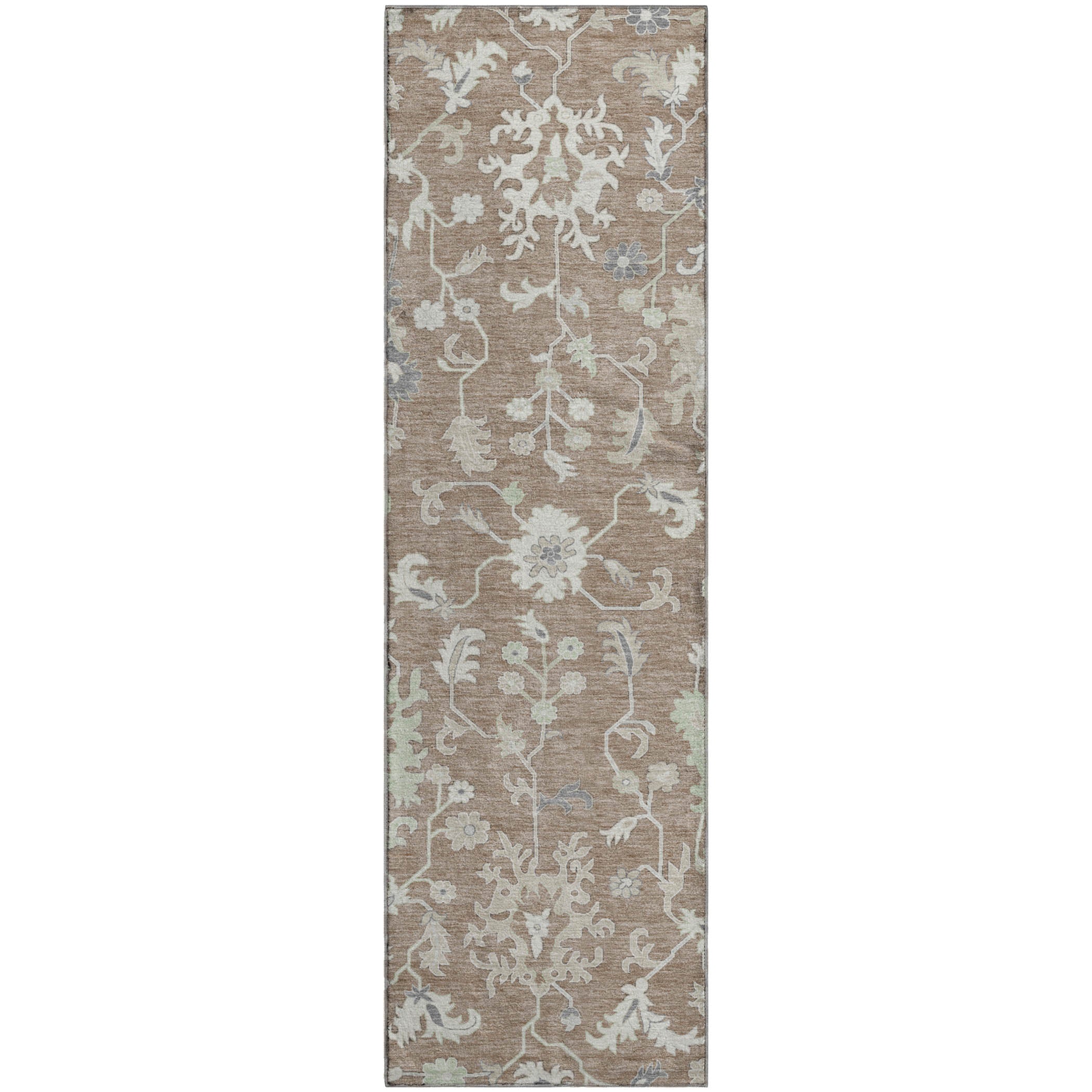 Jaipur Machine Washable Transitional Taupe Brown Rug 2'3" x 7'6" #shape_Runner