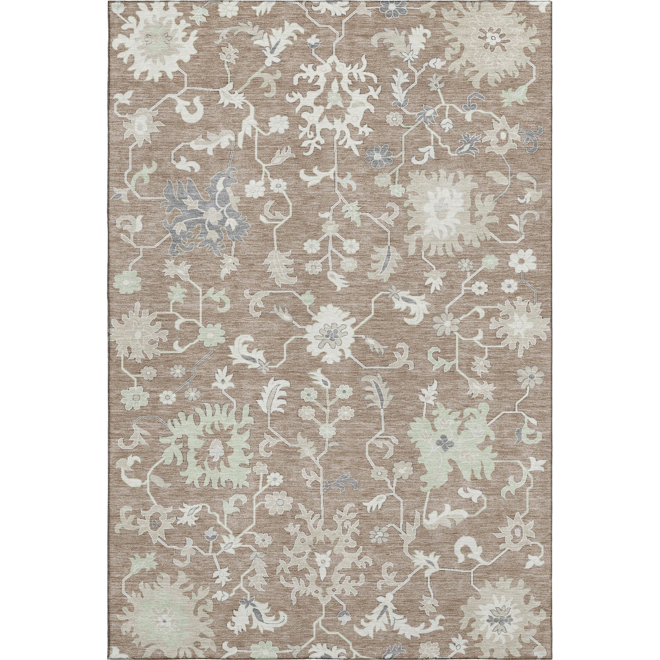 Jaipur Machine Washable Transitional Taupe Brown Rug 2'6" x 3'10" #shape_Rectangle