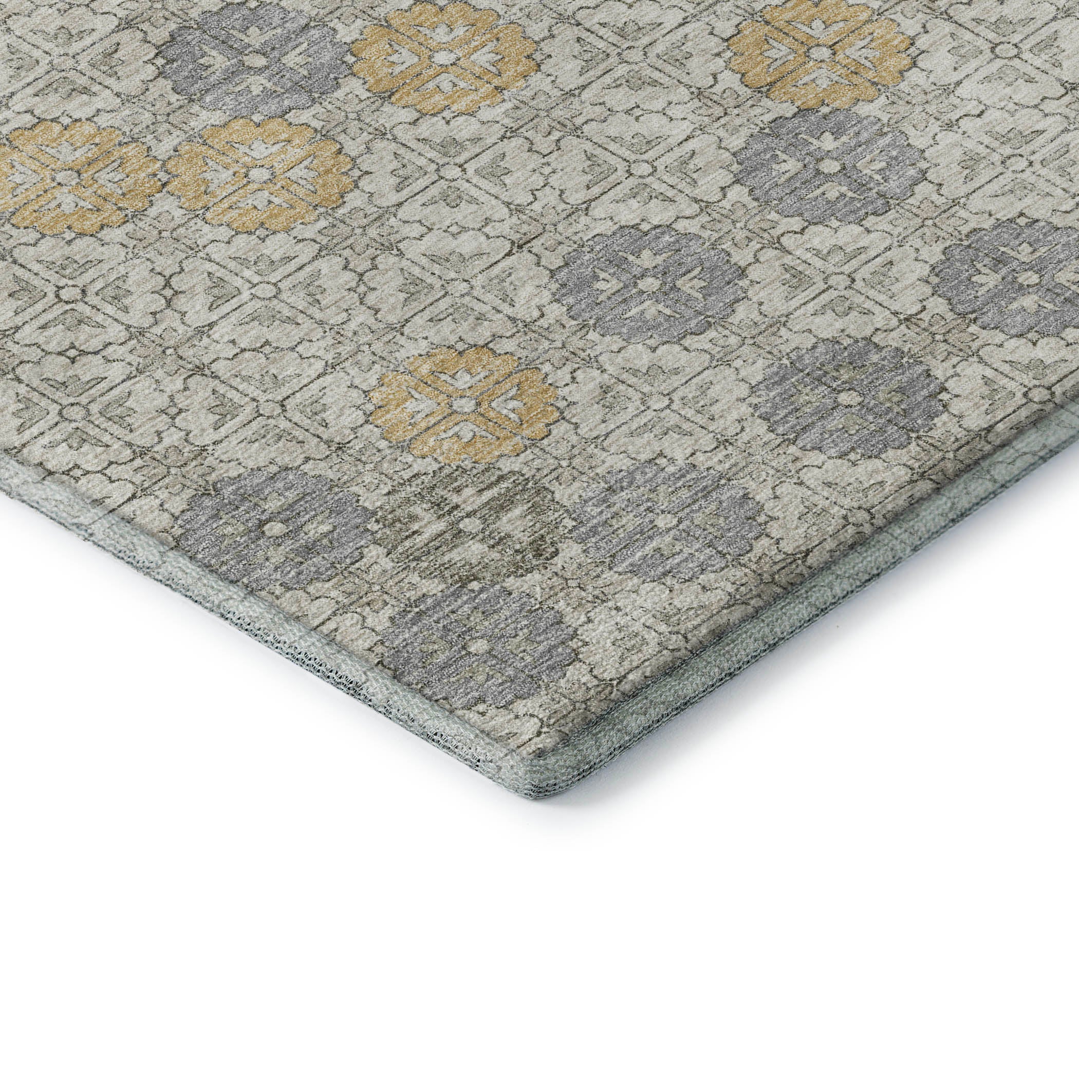 Lucerne Machine Washable Transitional Ivory Rug 1'8" x 2'6" #shape_Rectangle
