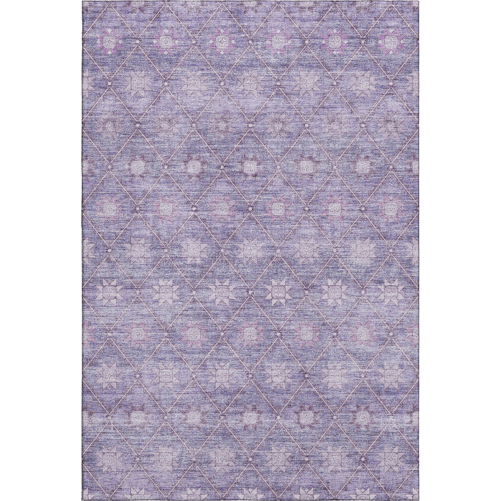 Siena Machine Washable Transitional Purple Rug 2'6" x 3'10" #shape_Rectangle