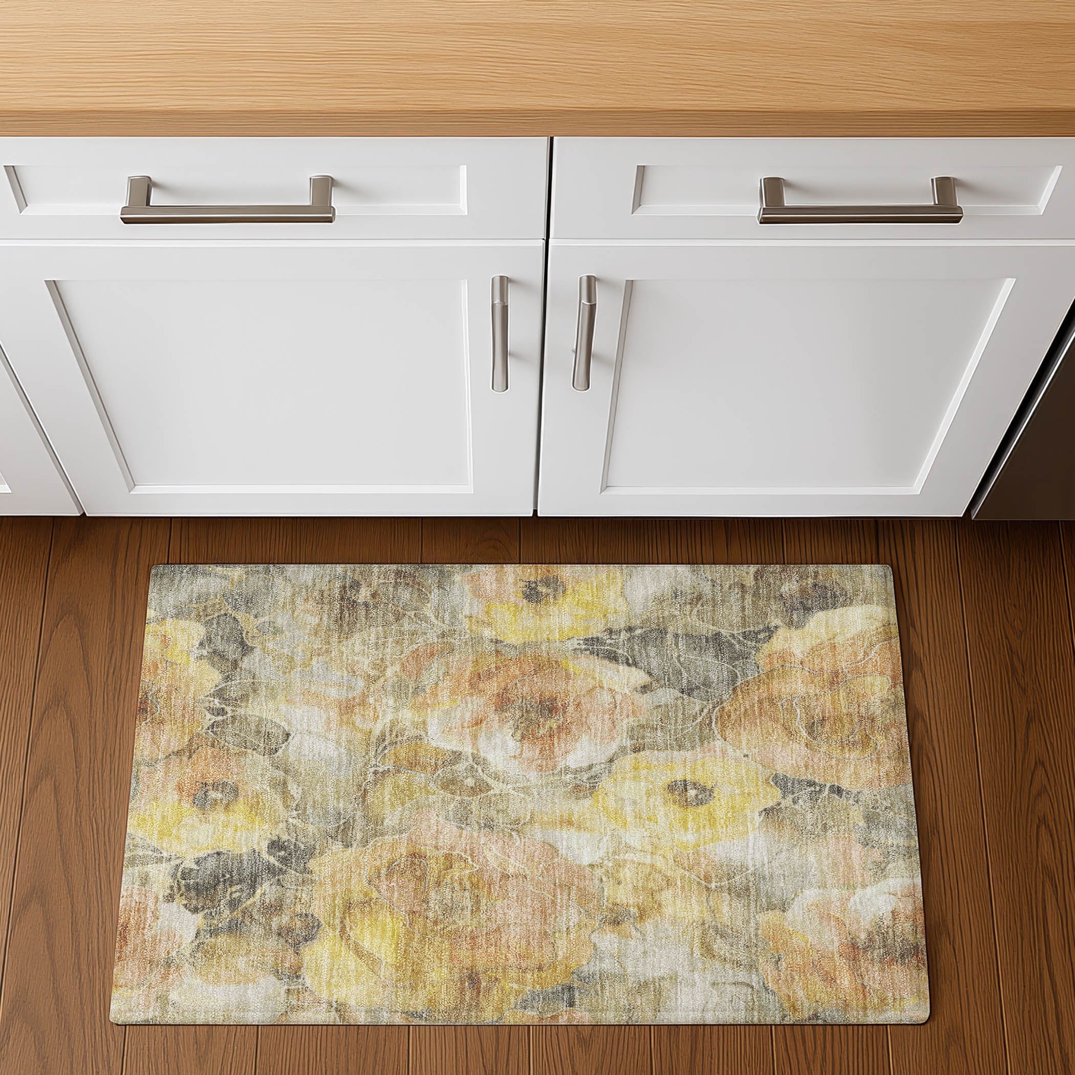 Sintra Machine Washable Transitional Gold Rug 1'8" x 2'6" #shape_Rectangle