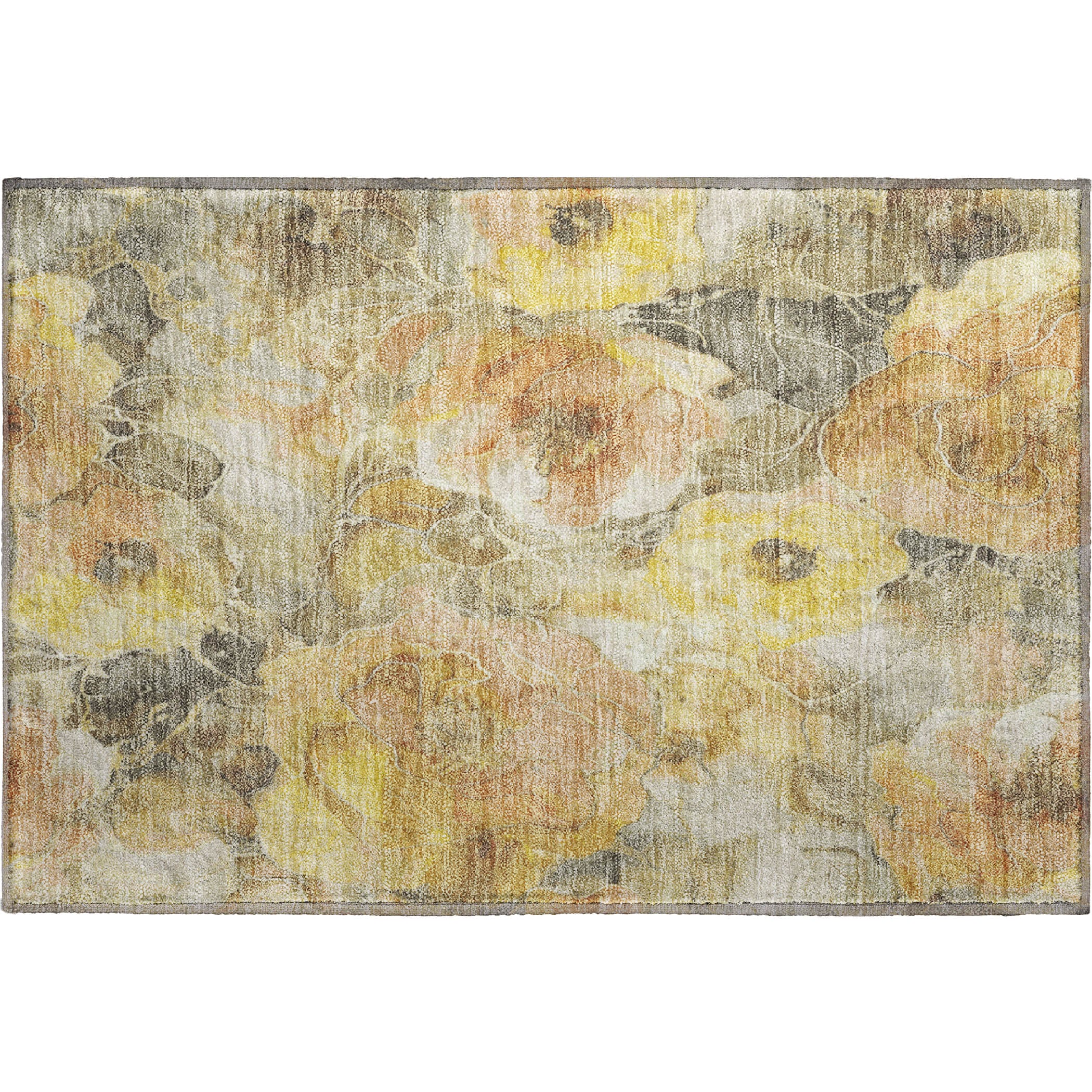 Sintra Machine Washable Transitional Gold Rug 1'8" x 2'6" #shape_Rectangle