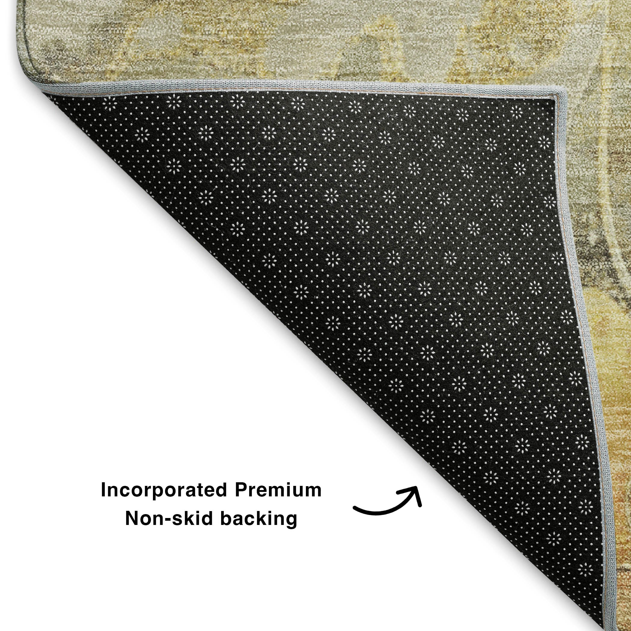 Sintra Machine Washable Transitional Gold Rug 1'8" x 2'6" #shape_Rectangle