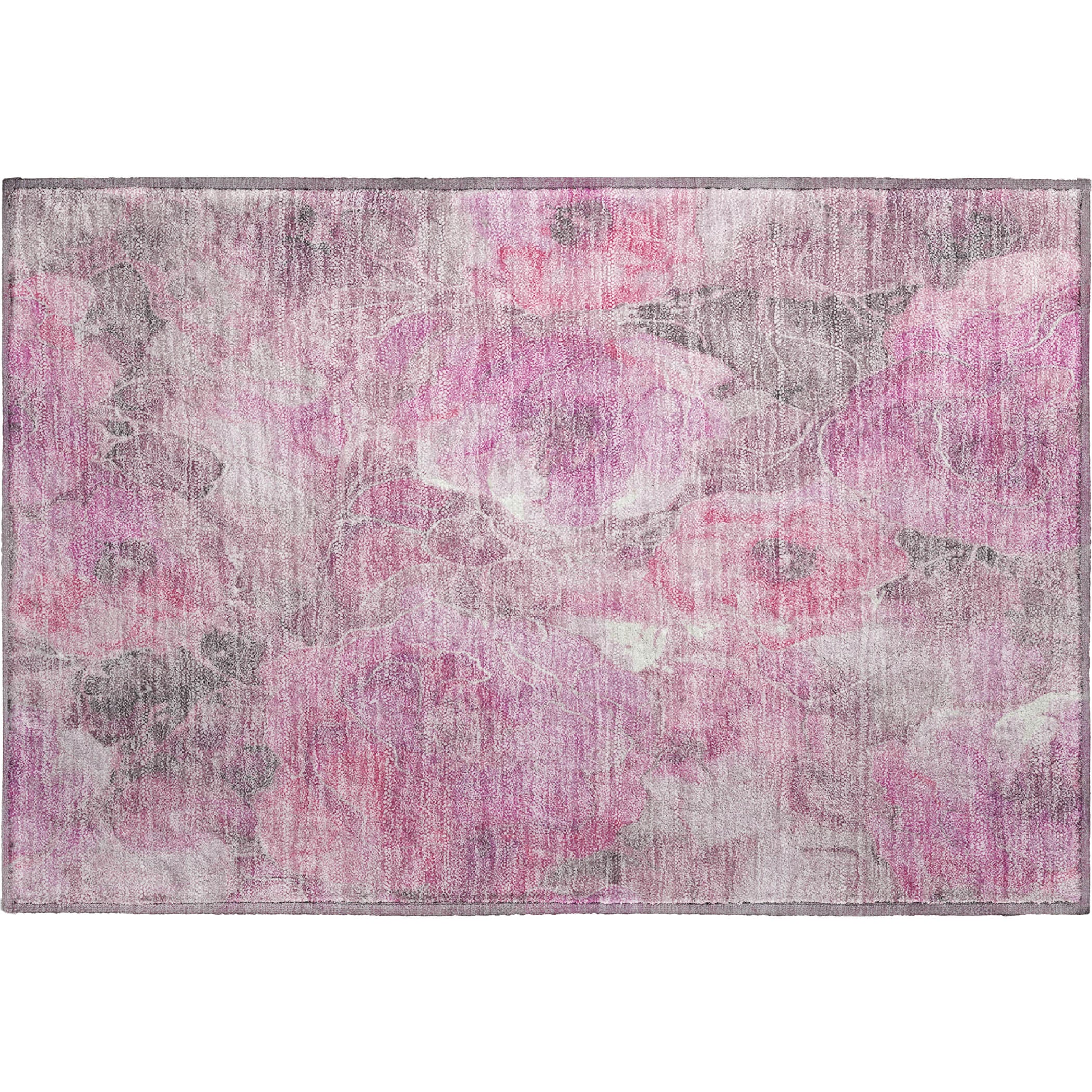 Sintra Machine Washable Transitional Pink Rug 1'8" x 2'6" #shape_Rectangle