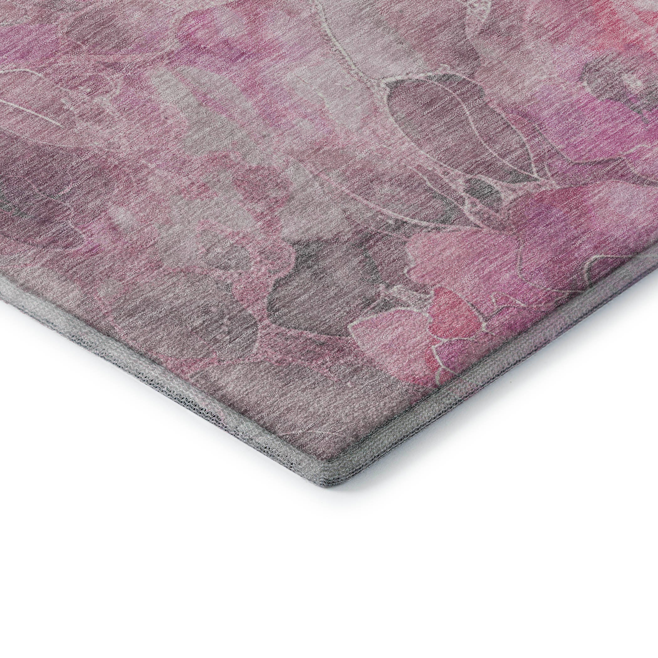 Sintra Machine Washable Transitional Pink Rug 1'8" x 2'6" #shape_Rectangle