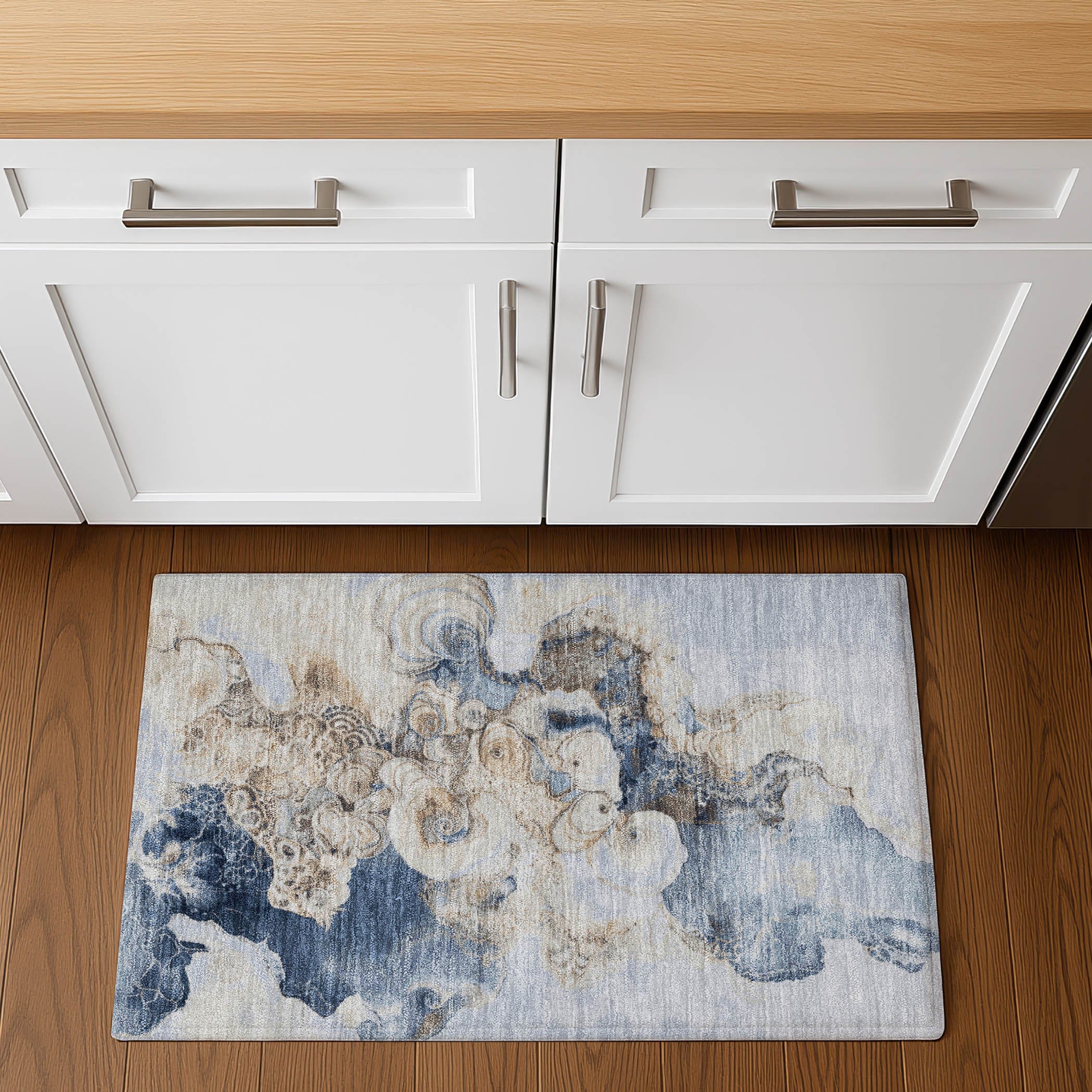 Valletta Machine Washable Transitional Denim Blue Rug 1'8" x 2'6" #shape_Rectangle