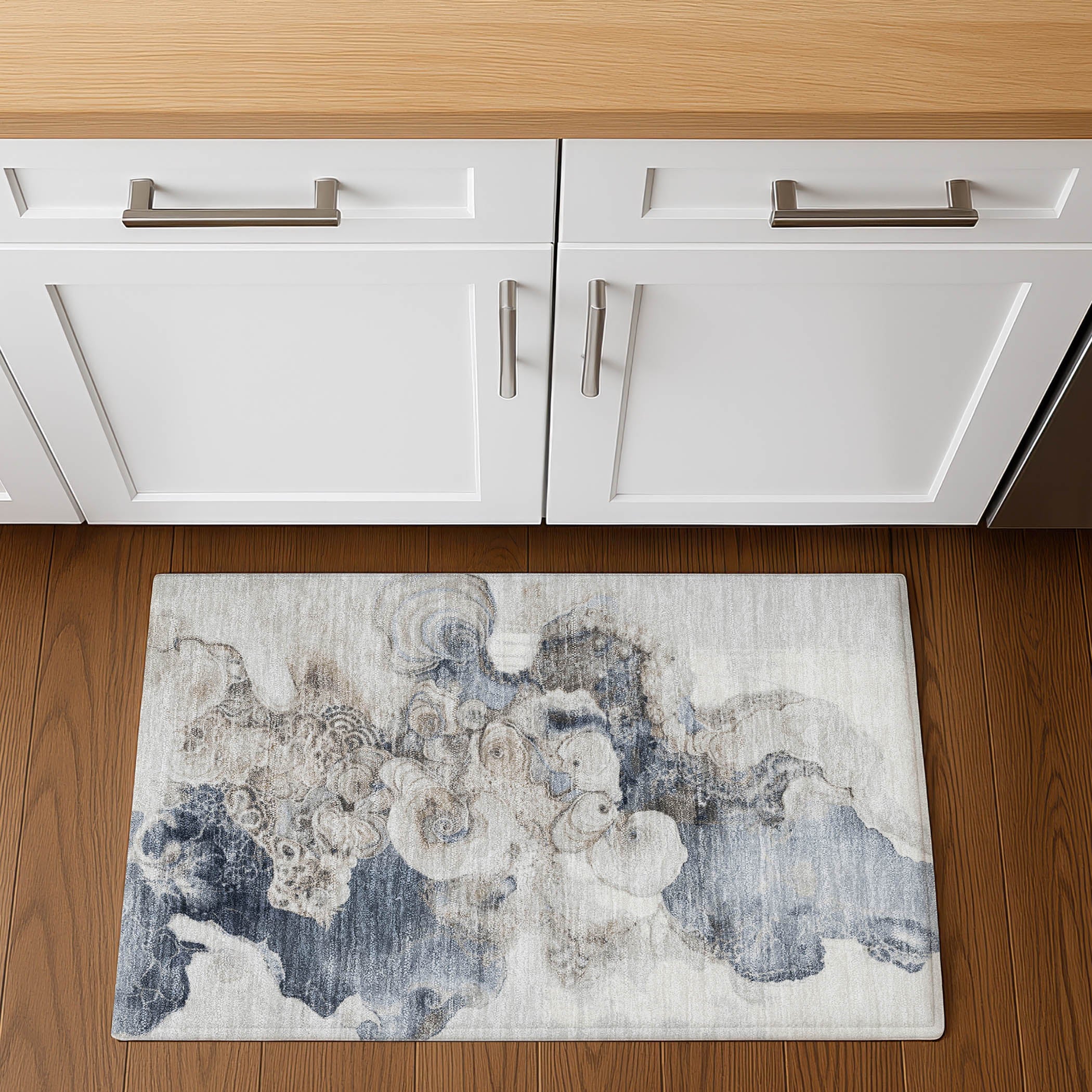 Valletta Machine Washable Transitional Ivory Rug 1'8" x 2'6" #shape_Rectangle