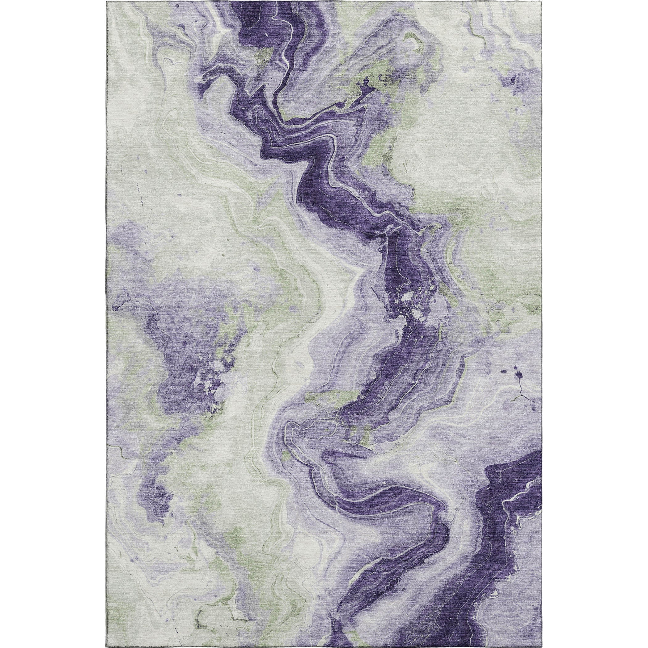 Athens Machine Washable Transitional Lavender Purple Rug 2'6" x 3'10" #shape_Rectangle