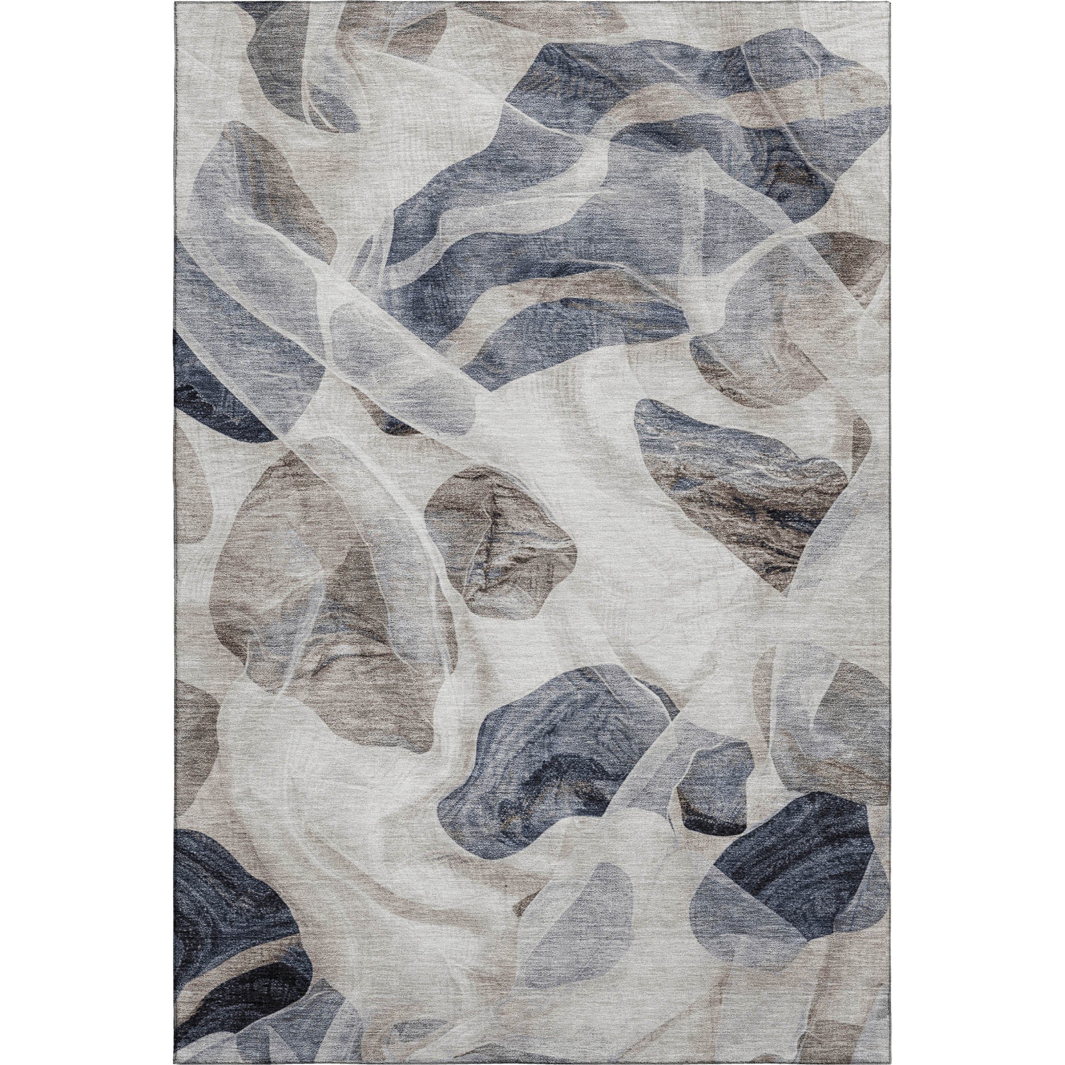 Cartagena Machine Washable Transitional Putty Ivory Rug 2'6" x 3'10" #shape_Rectangle