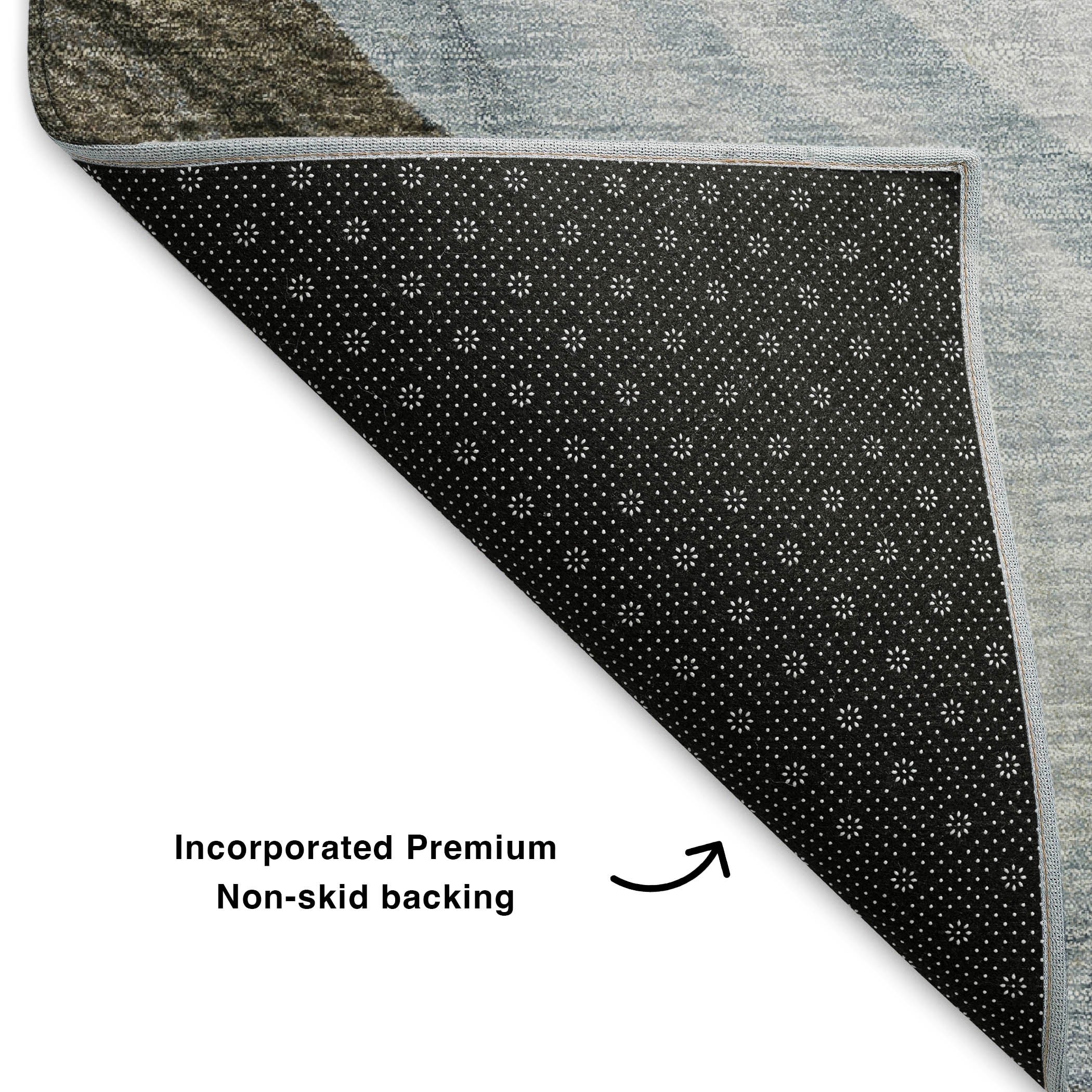Cartagena Machine Washable Transitional Sky Blue Rug 1'8" x 2'6" #shape_Rectangle