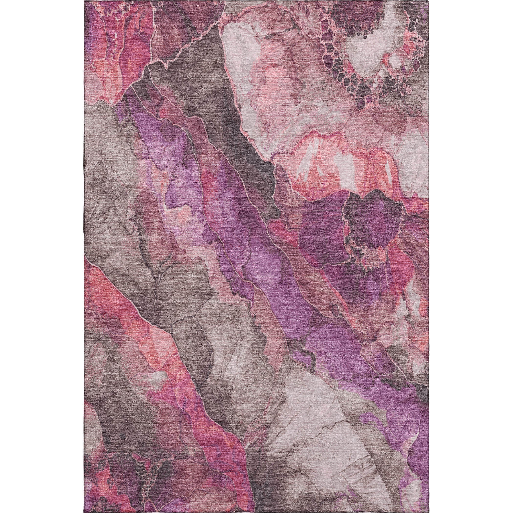Baku Machine Washable Transitional Blush Pink Rug 2'6" x 3'10" #shape_Rectangle