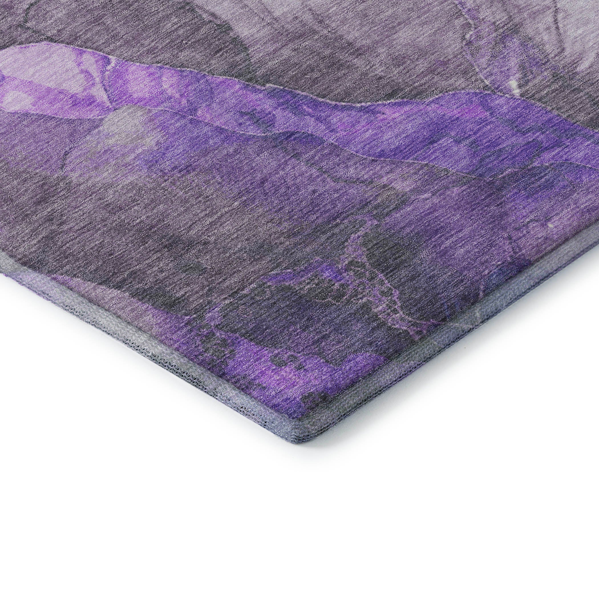 Baku Machine Washable Transitional Lavender Purple Rug 1'8" x 2'6" #shape_Rectangle