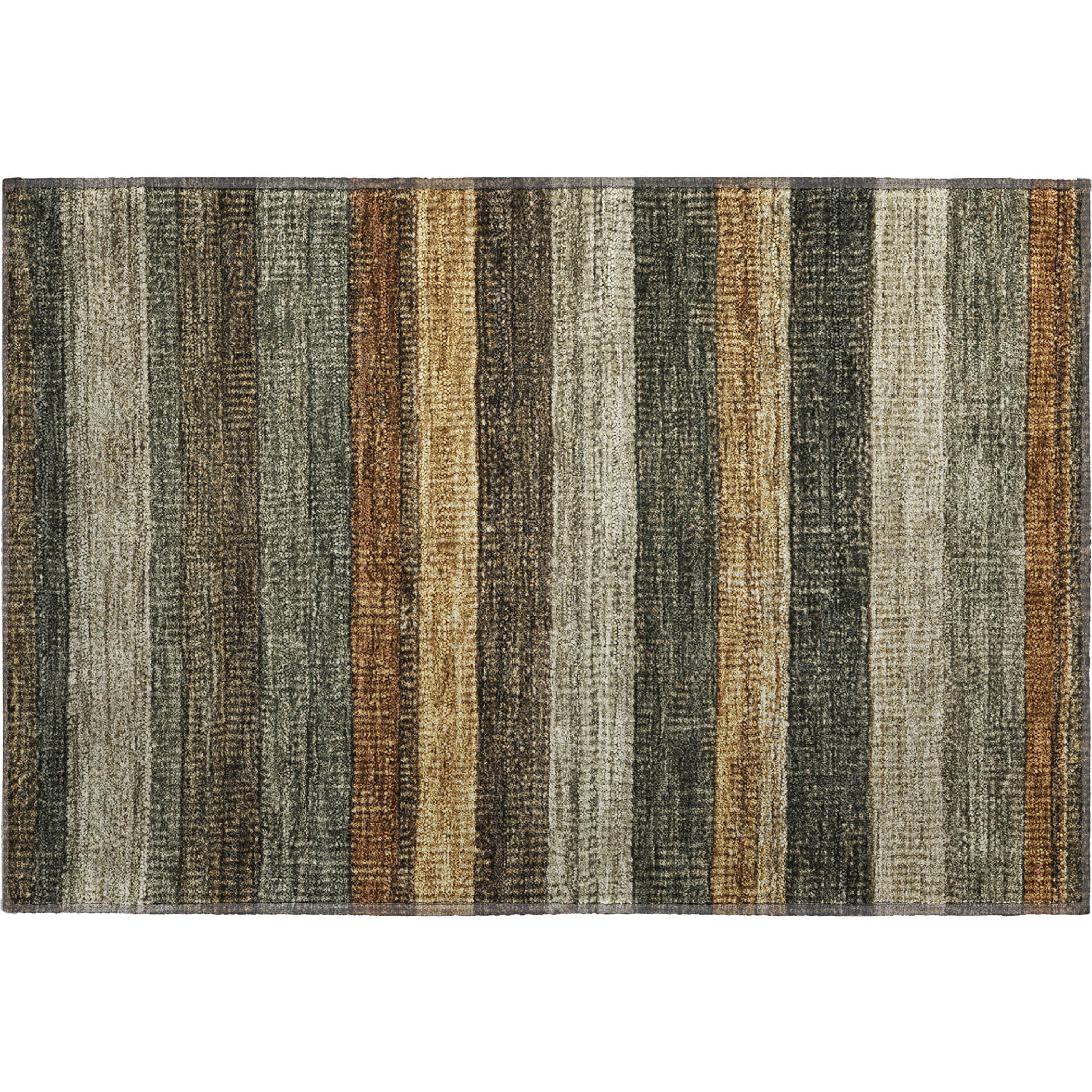 Santorini Machine Washable Transitional Khaki Brown Rug 1'8" x 2'6" #shape_Rectangle