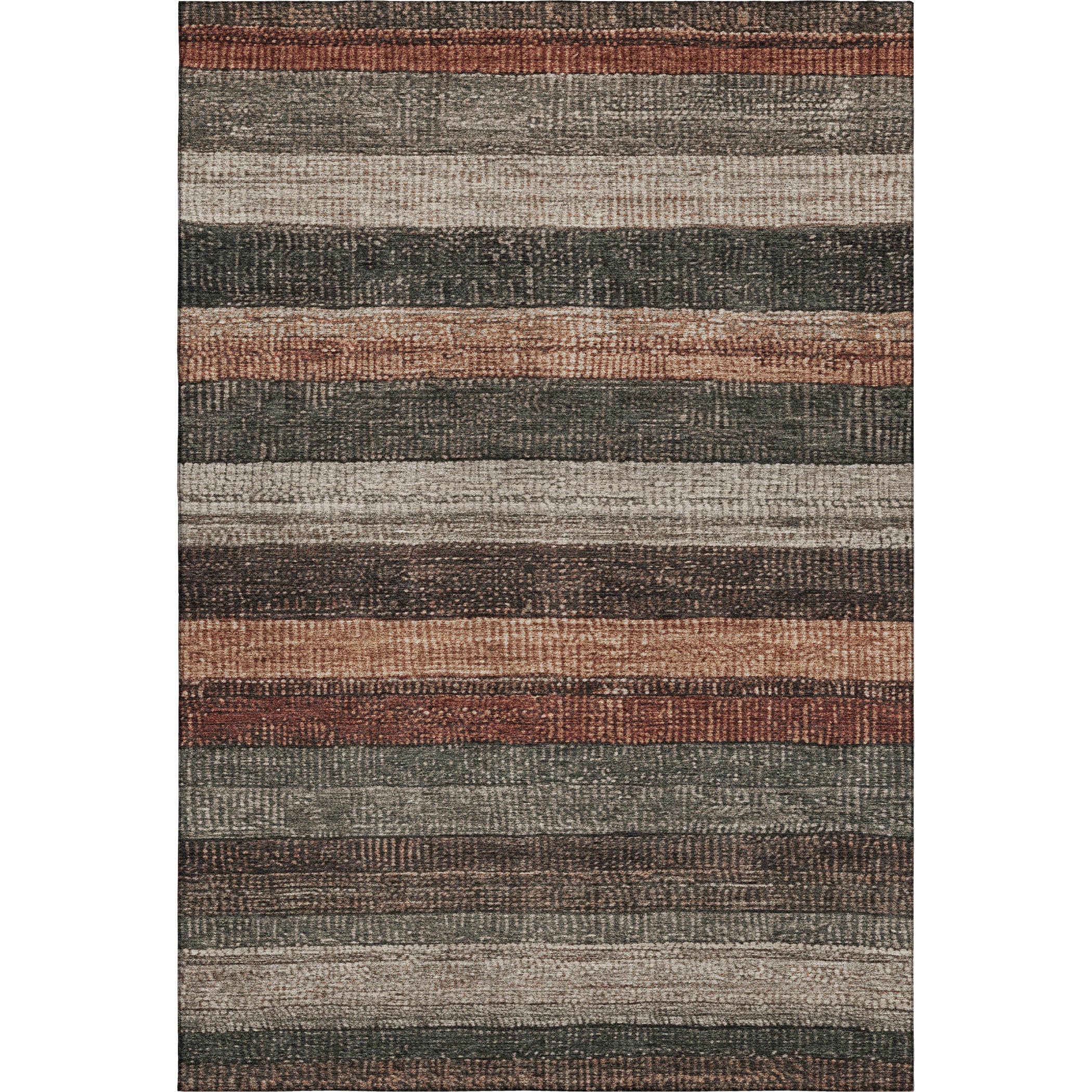 Santorini Machine Washable Transitional Paprika Orange Rug 2'6" x 3'10" #shape_Rectangle