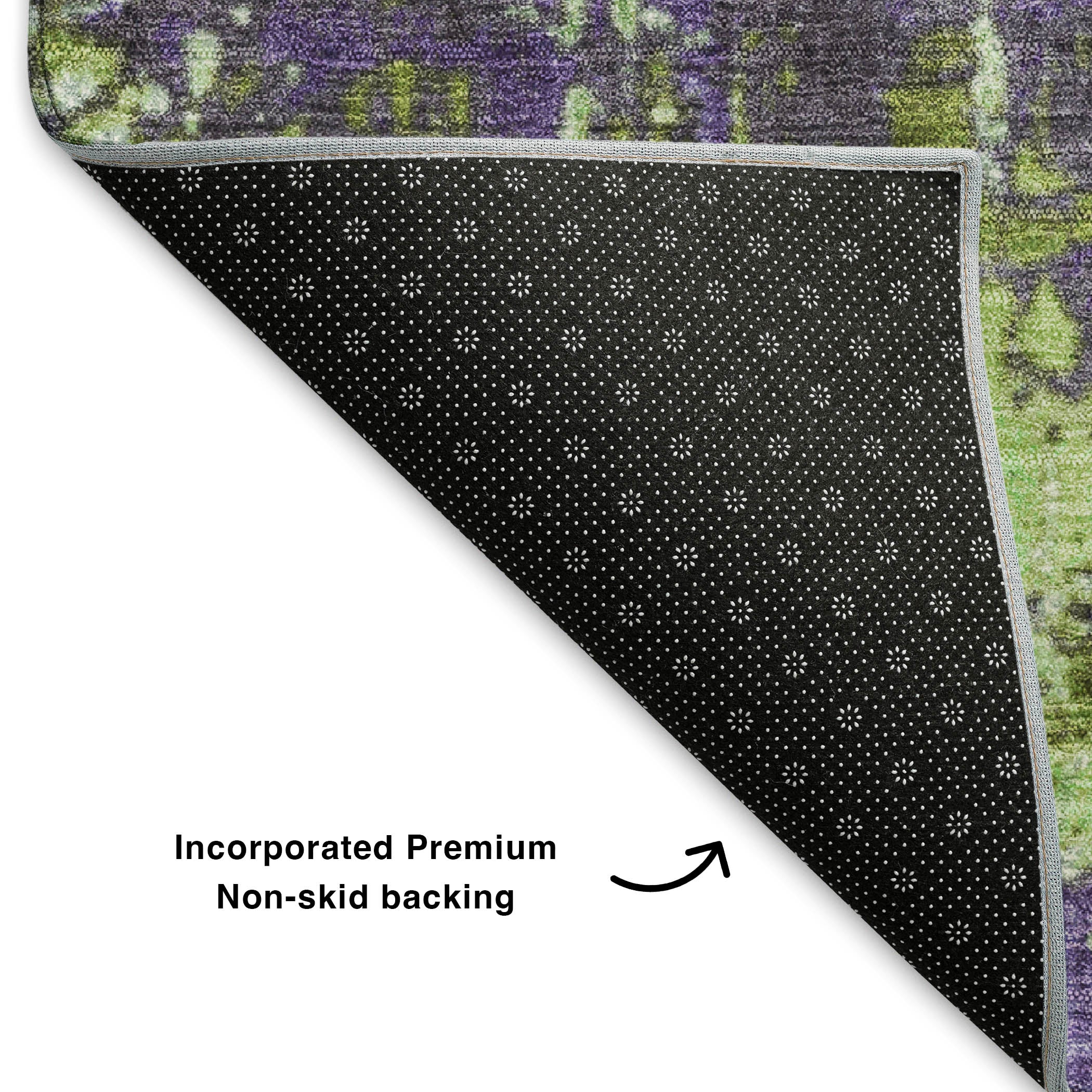 Reykjavik Machine Washable Transitional Aloe Green Rug 1'8" x 2'6" #shape_Rectangle
