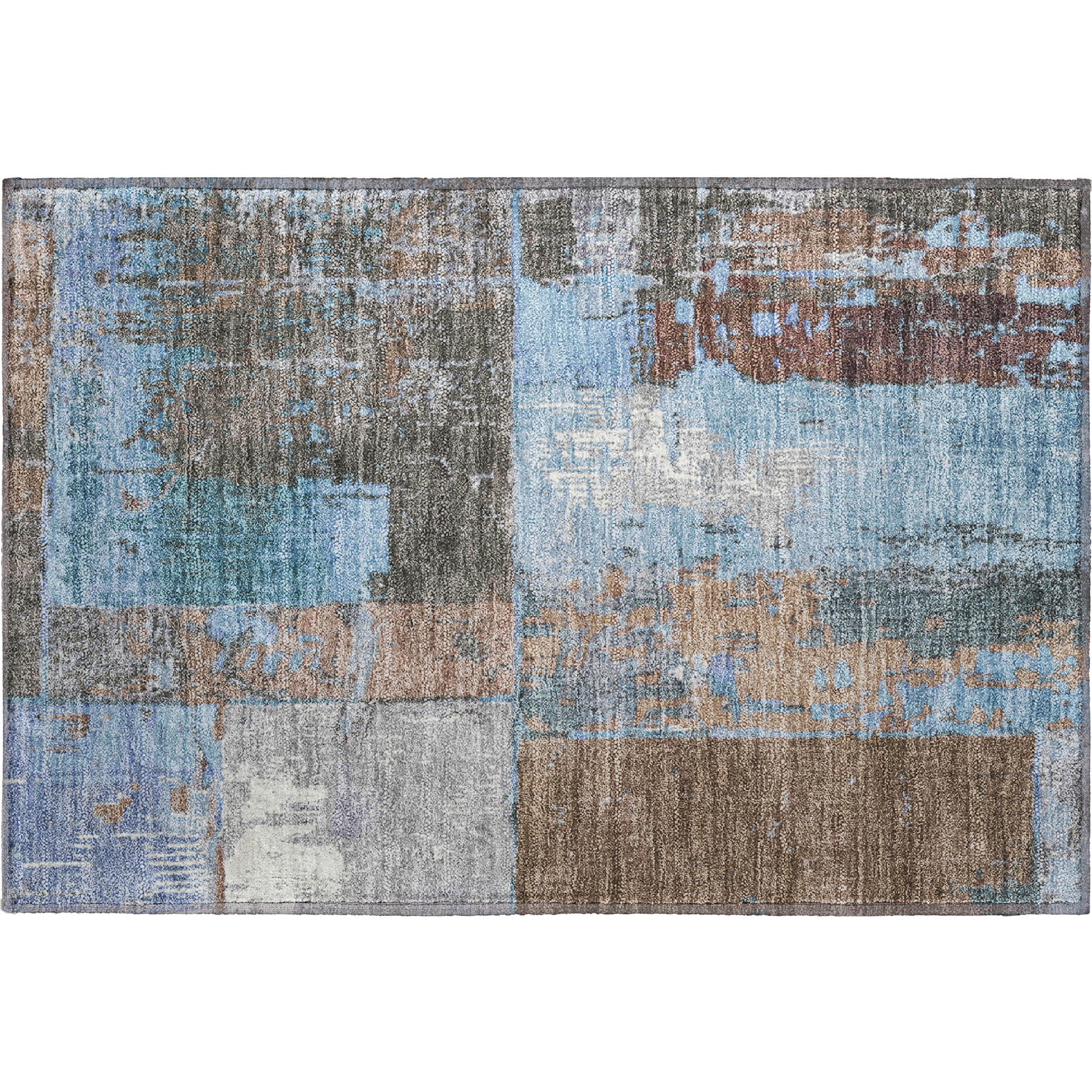 Reykjavik Machine Washable Transitional Taupe Brown Rug 1'8" x 2'6" #shape_Rectangle