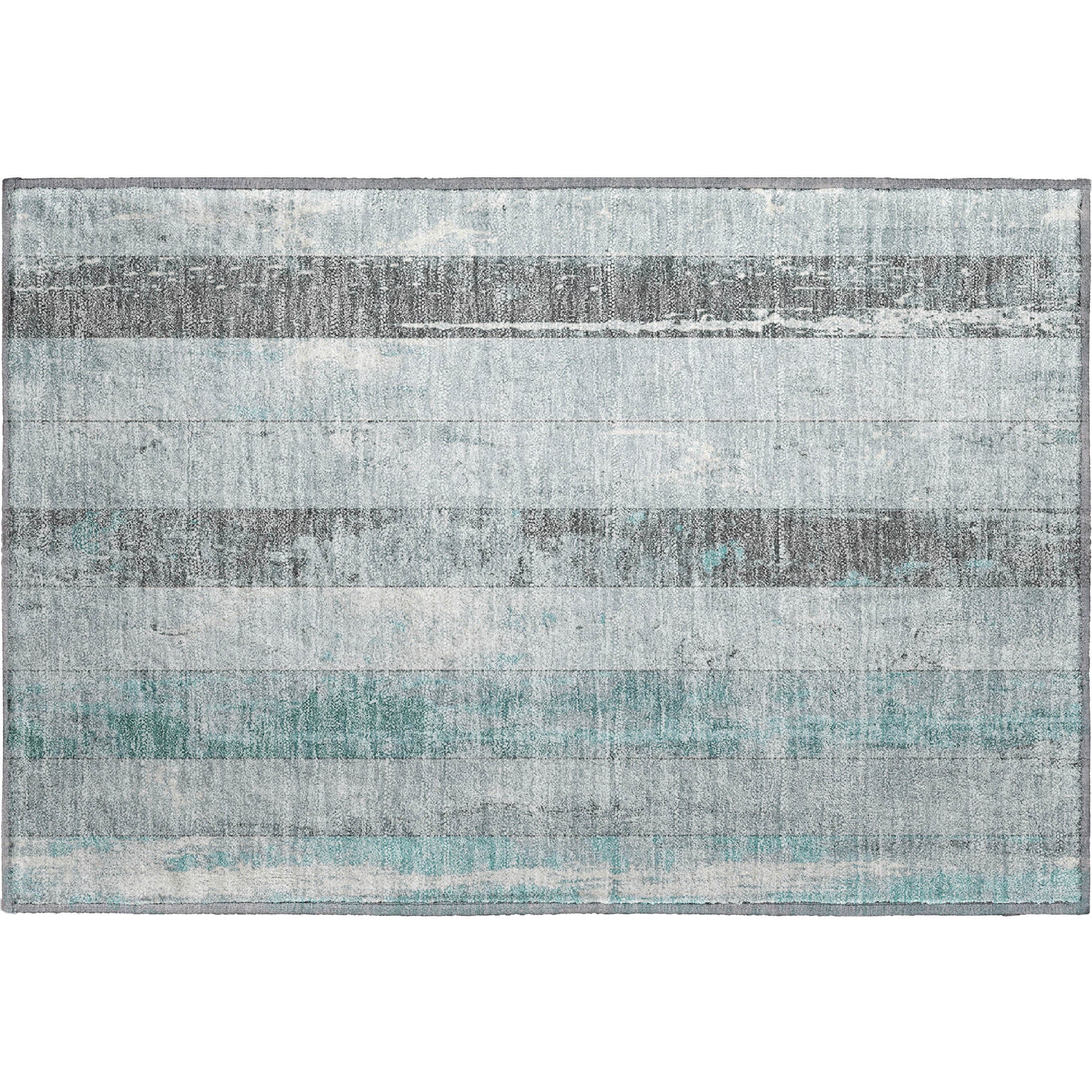 Chiang Mai Machine Washable Transitional Seafoam Blue Rug 1'8" x 2'6" #shape_Rectangle