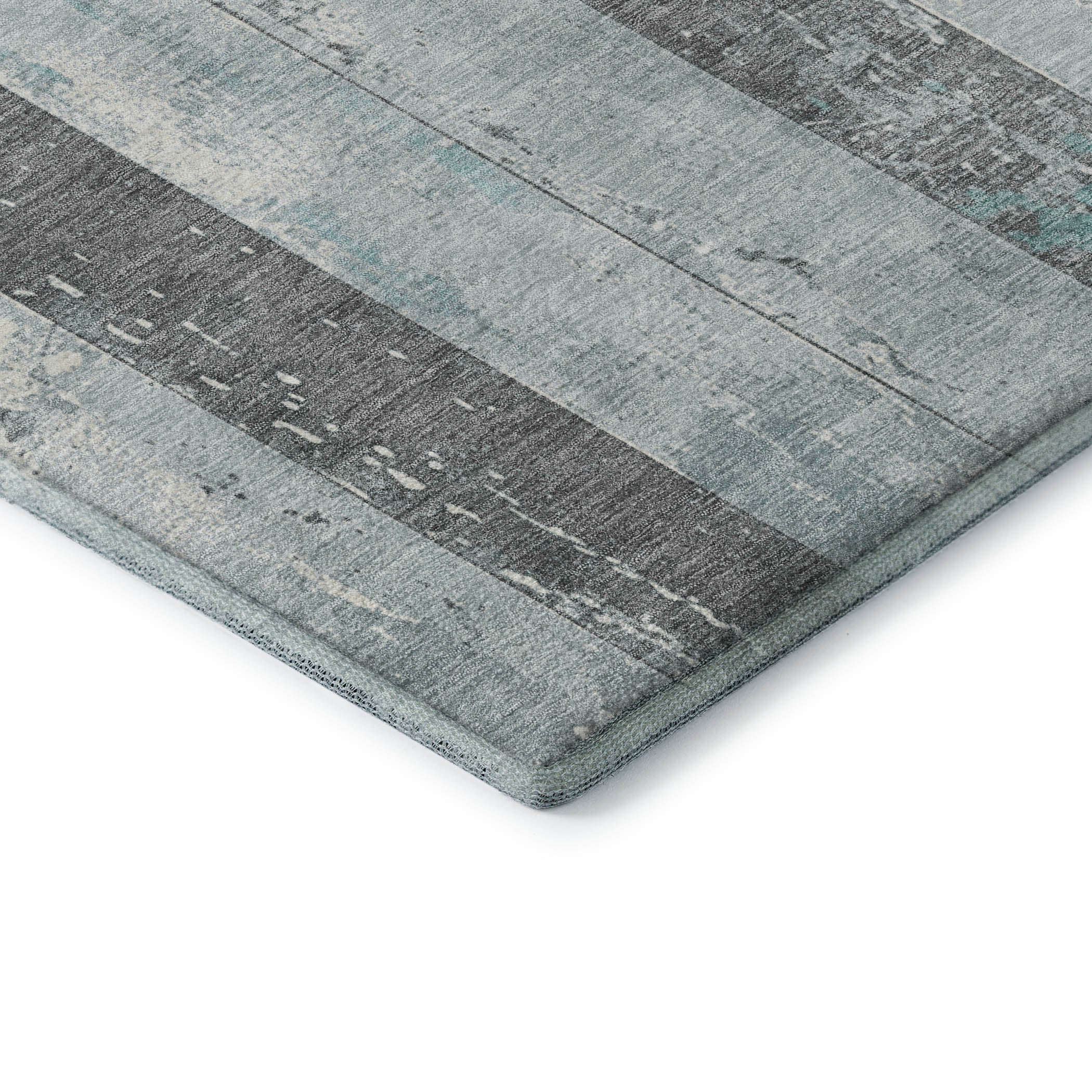 Chiang Mai Machine Washable Transitional Seafoam Blue Rug 1'8" x 2'6" #shape_Rectangle