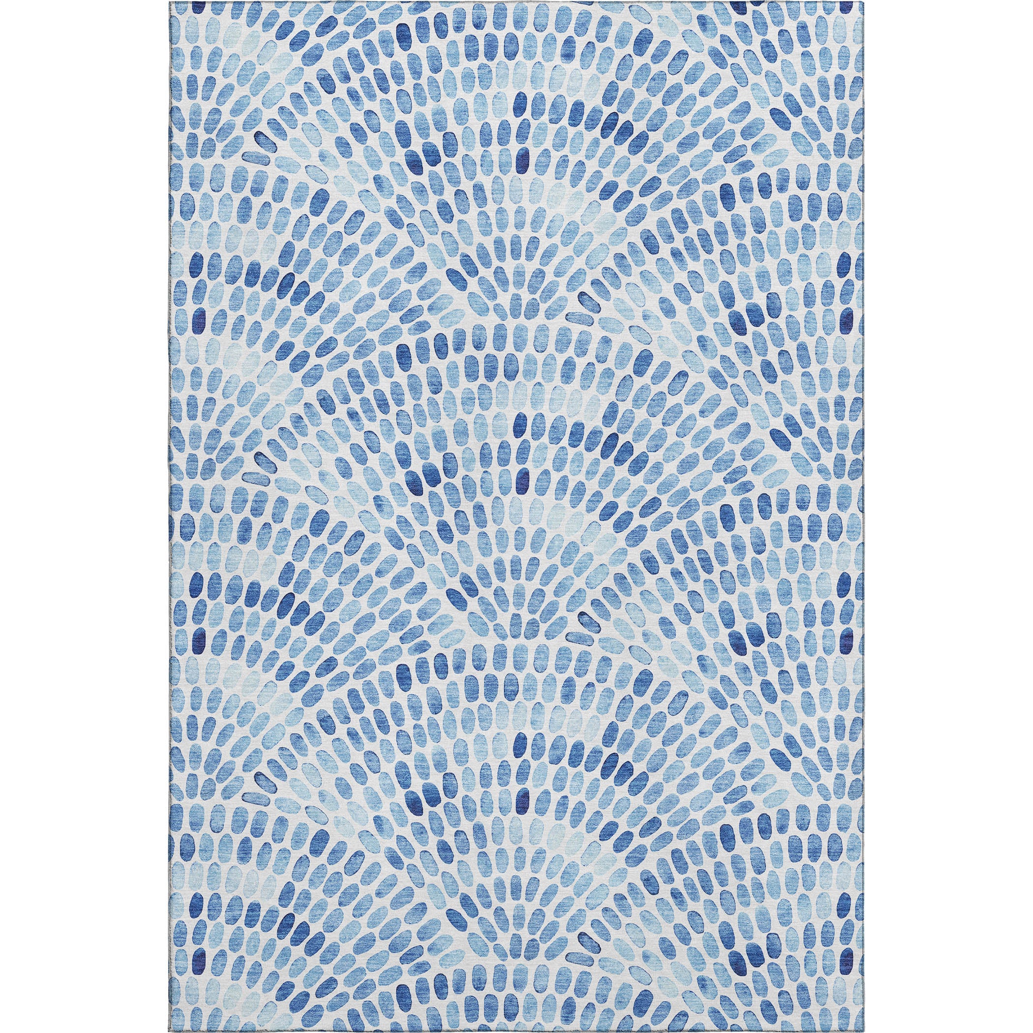 Mostar Machine Washable Coastal Blue Rug 2'6" x 3'10" #shape_Rectangle