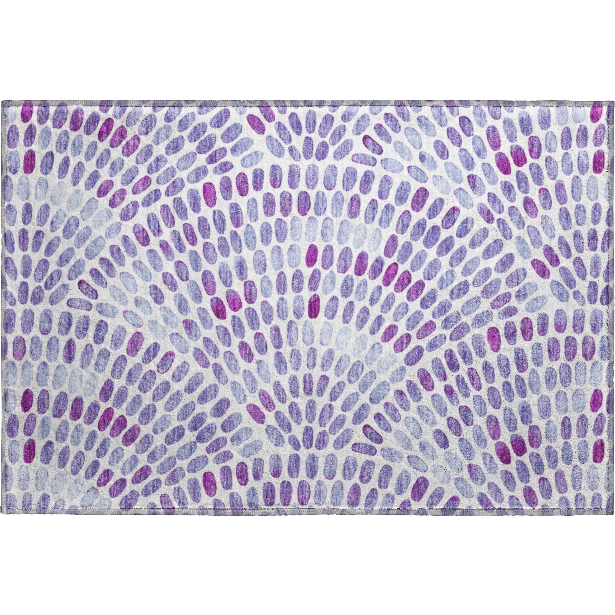 Mostar Machine Washable Coastal Purple Rug 1'8" x 2'6" #shape_Rectangle