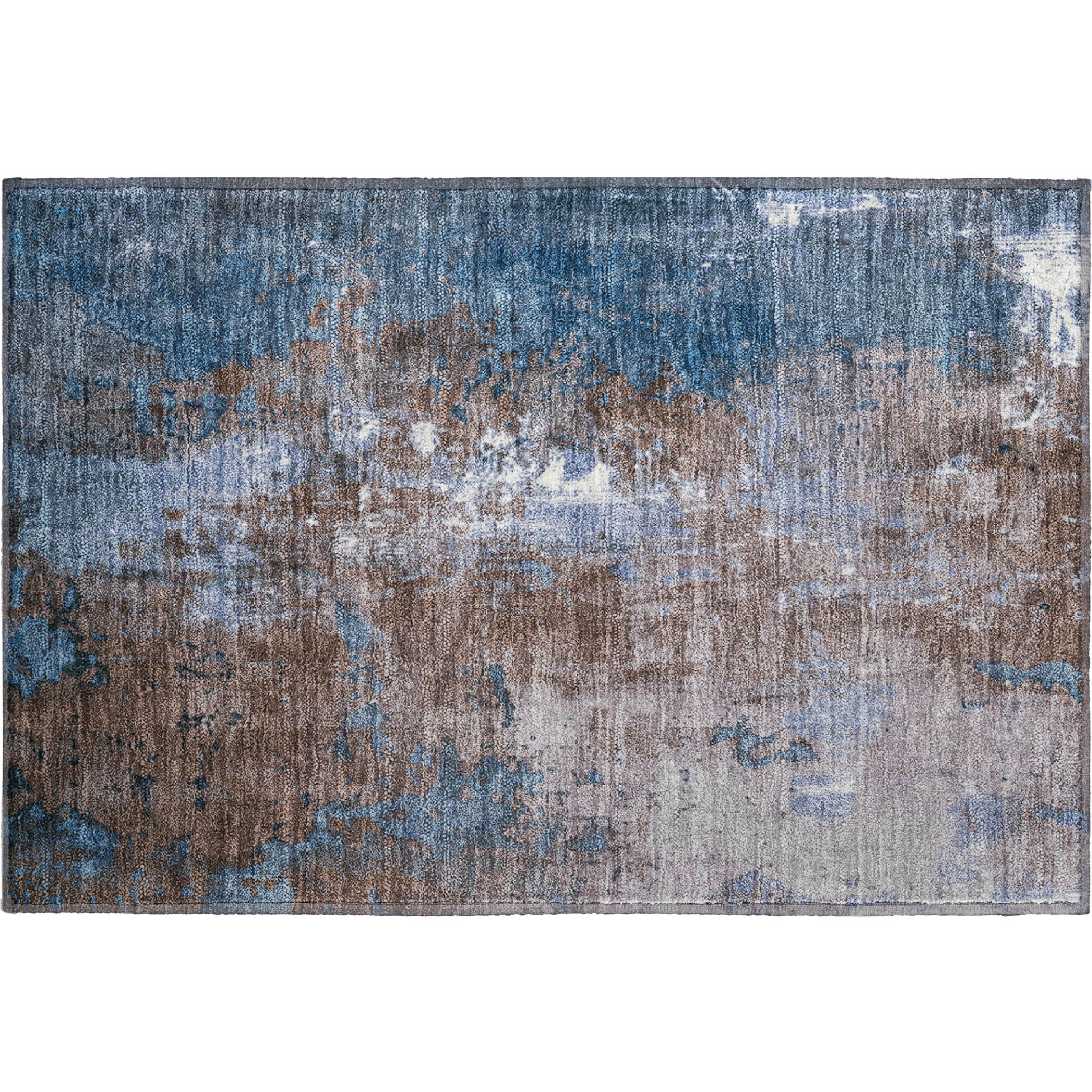 Mostar Machine Washable Transitional Brown Rug 1'8" x 2'6" #shape_Rectangle