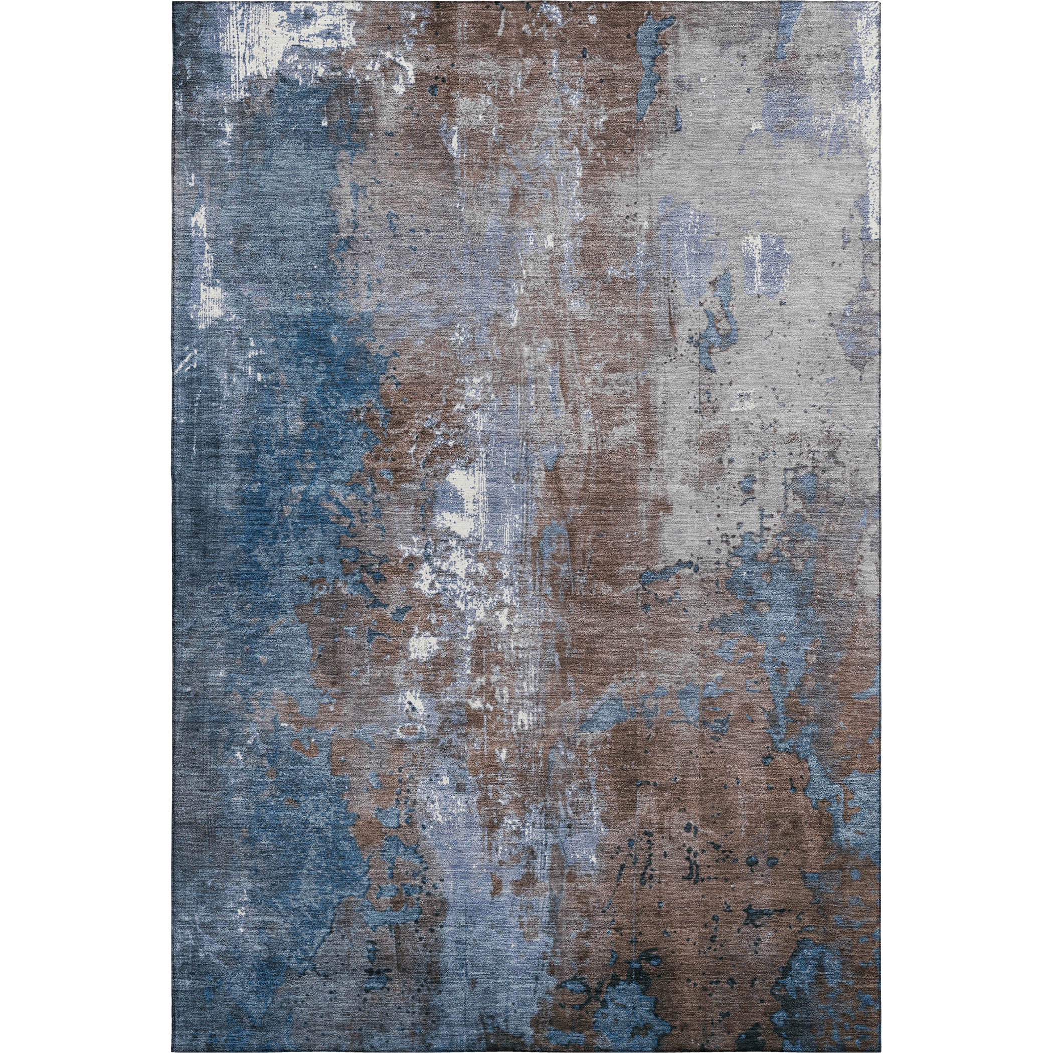 Mostar Machine Washable Transitional Coffee Brown Rug 2'6" x 3'10" #shape_Rectangle