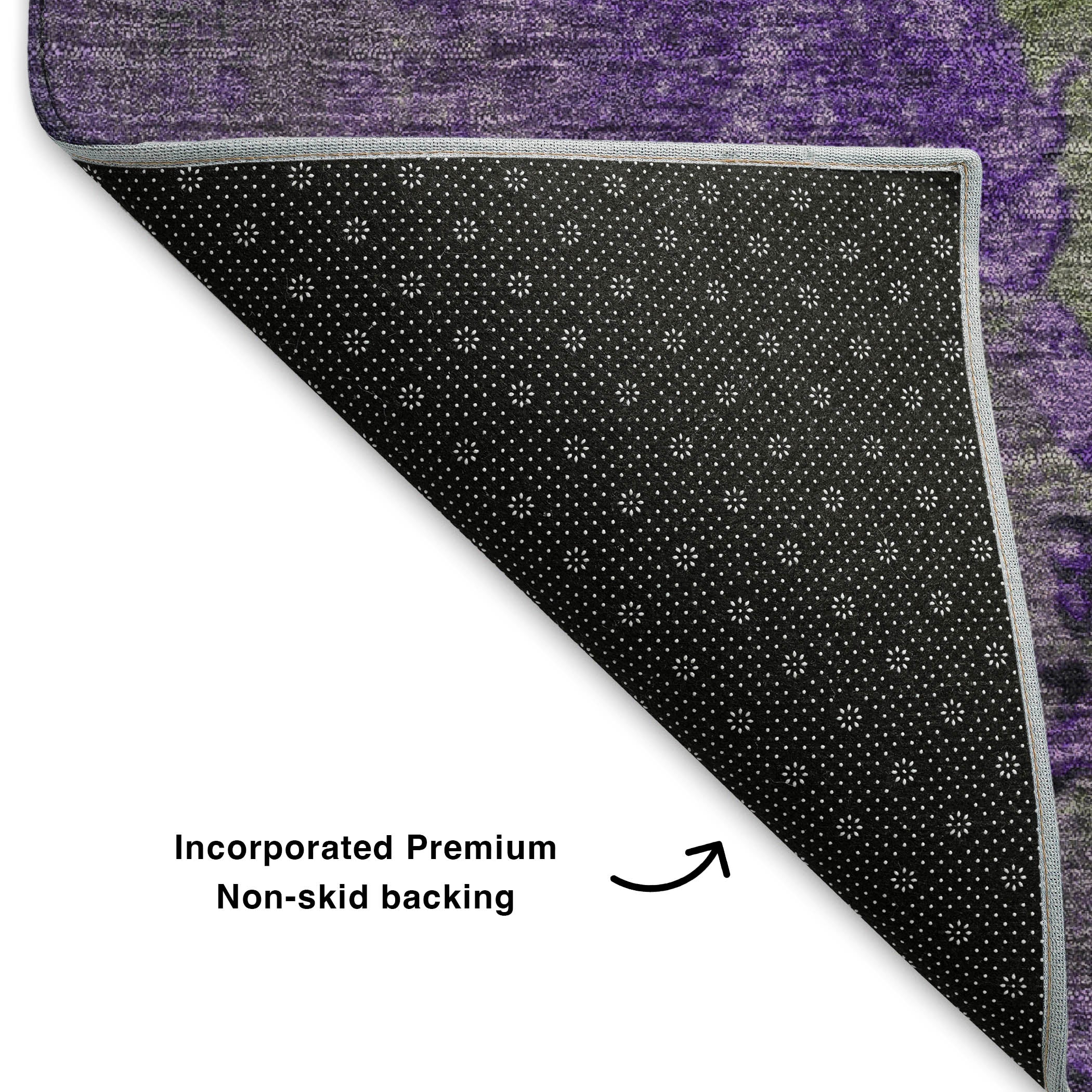 Mostar Machine Washable Transitional Olive Green Rug 1'8" x 2'6" #shape_Rectangle