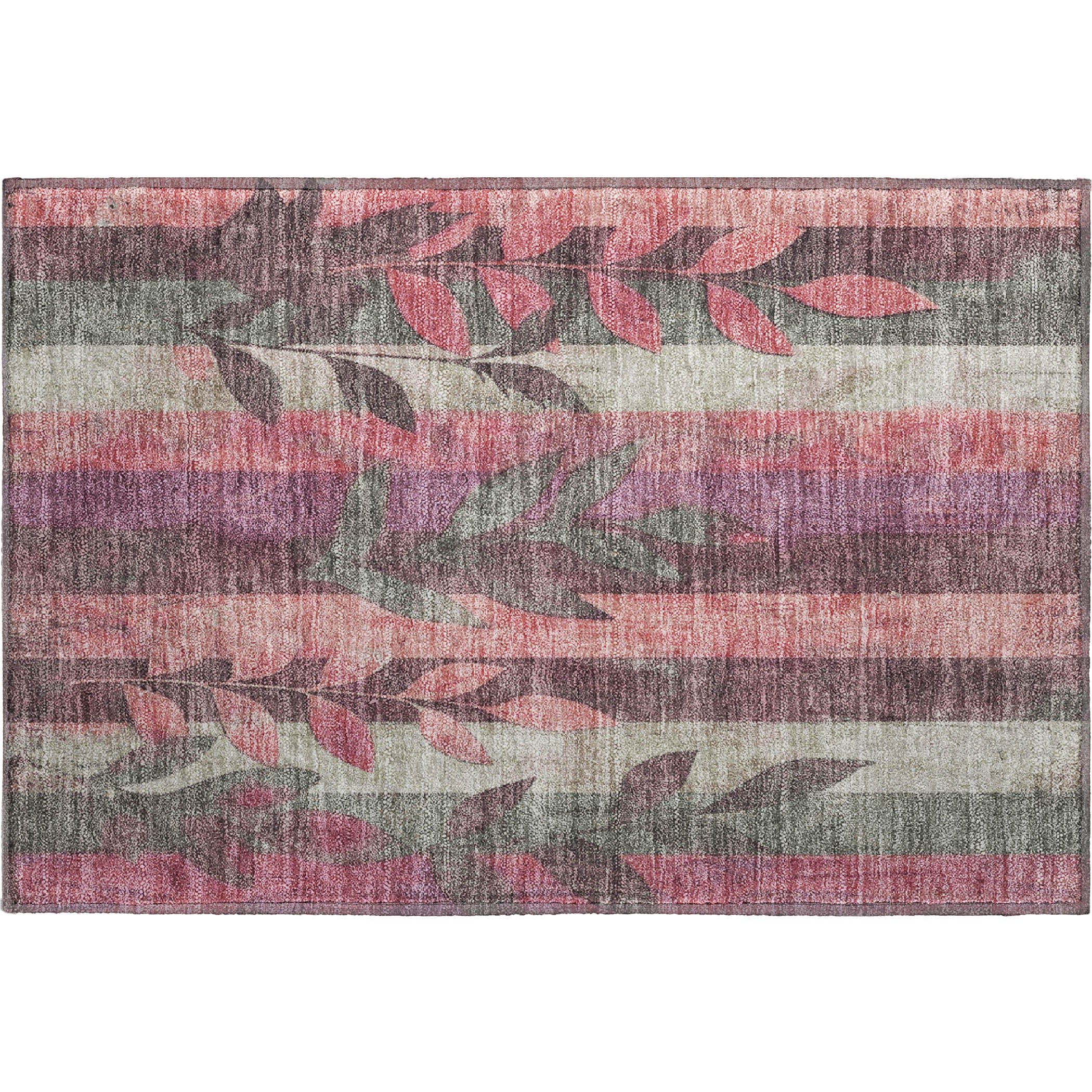 Split Machine Washable Transitional Blush Pink Rug 1'8" x 2'6" #shape_Rectangle