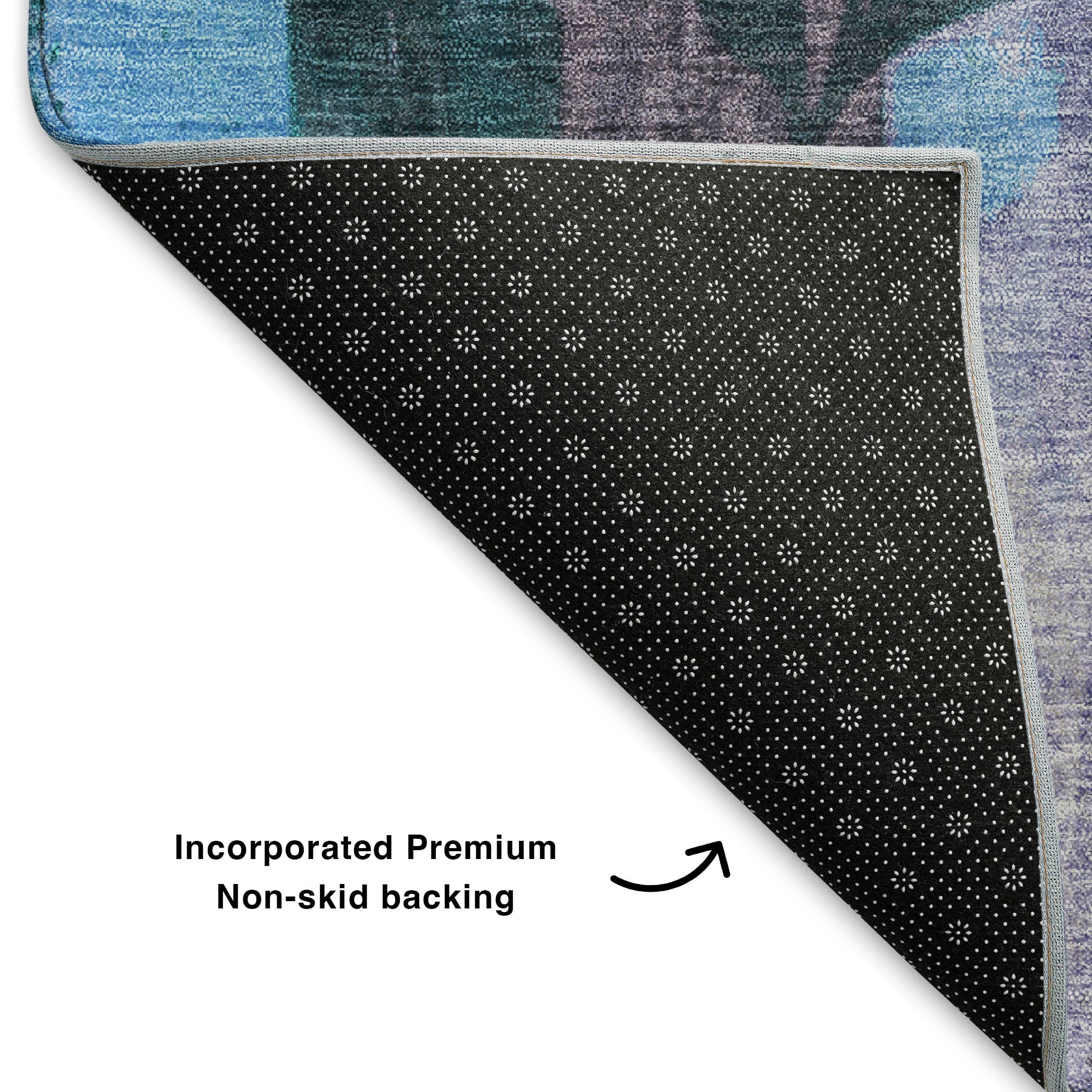 Split Machine Washable Transitional Denim Blue Rug 1'8" x 2'6" #shape_Rectangle