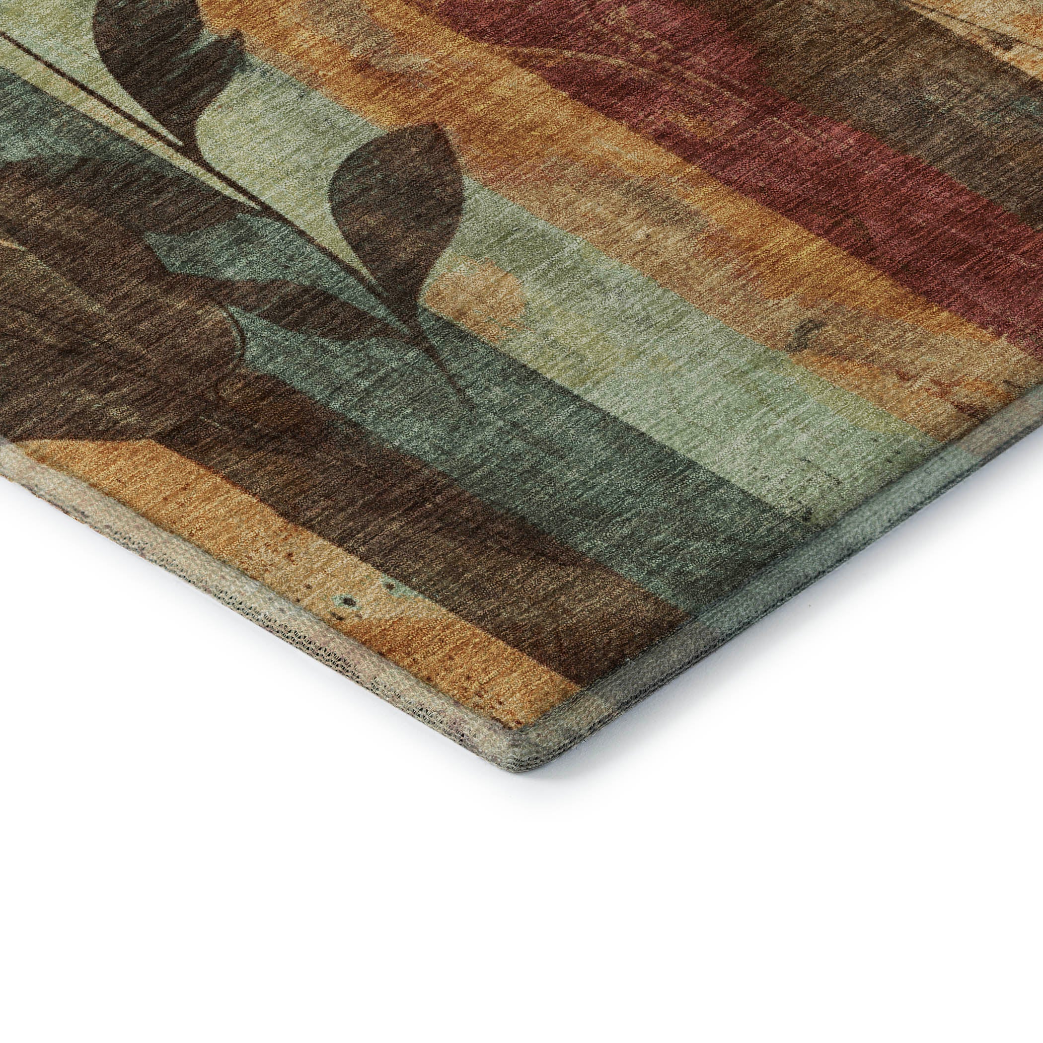 Split Machine Washable Transitional Wheat Gold Rug 1'8" x 2'6" #shape_Rectangle