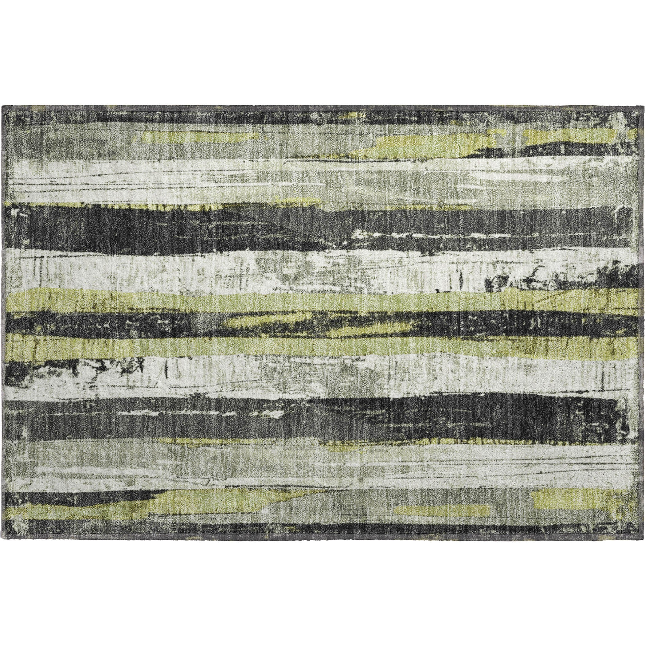 Florence Machine Washable Transitional Aloe Green Rug 1'8" x 2'6" #shape_Rectangle