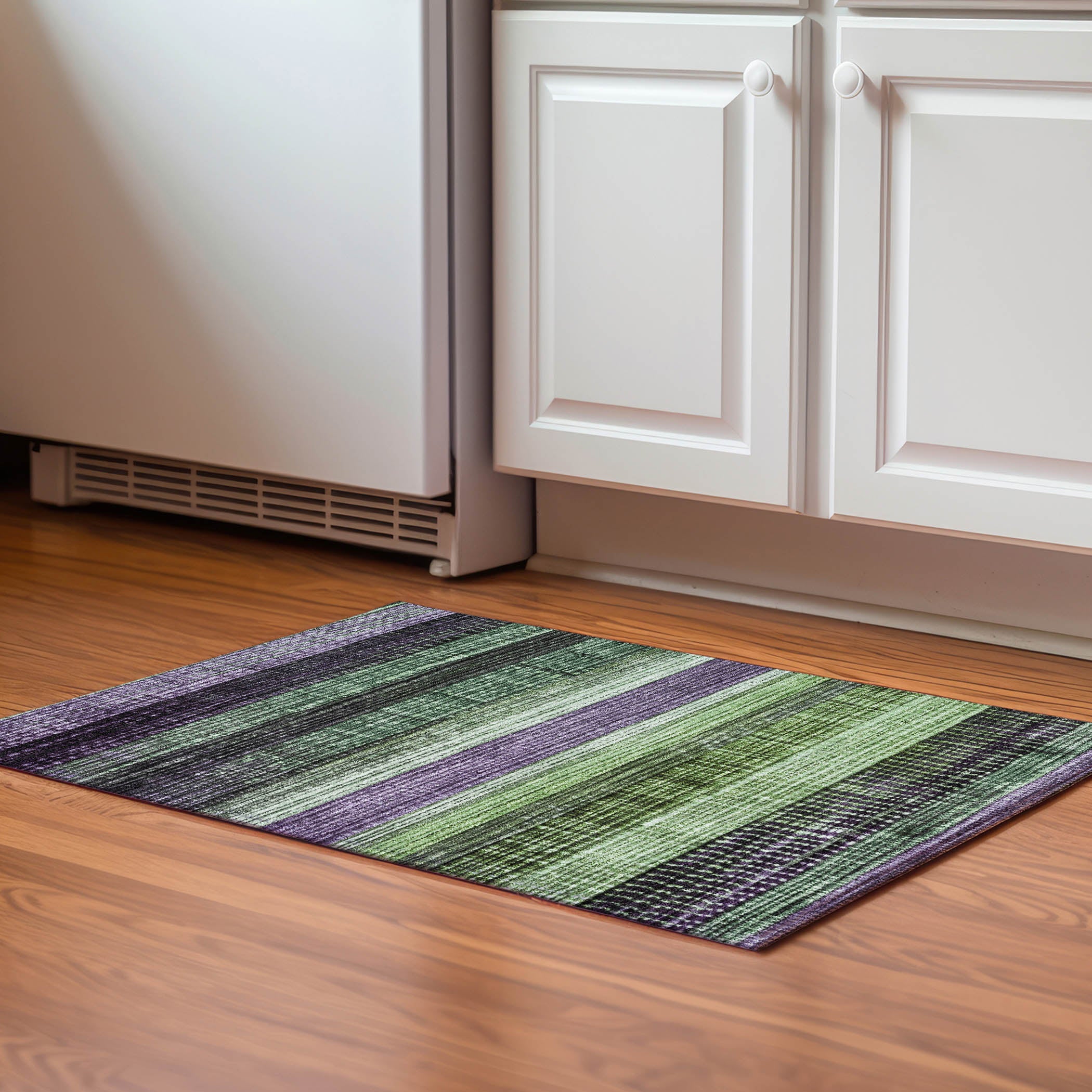 Montevideo Machine Washable Transitional Purple Rug 1'8" x 2'6" #shape_Rectangle