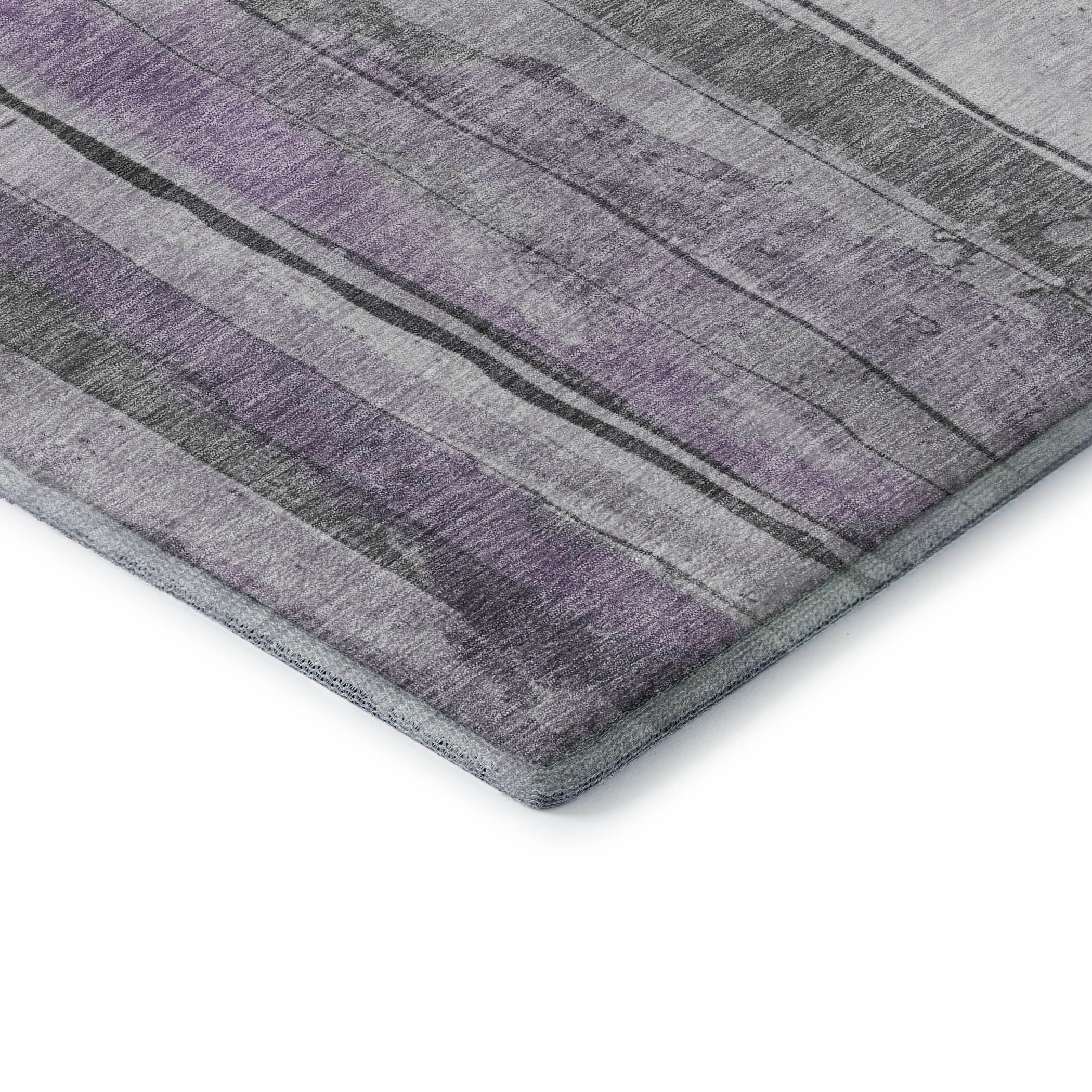Dublin Machine Washable Transitional Lavender Purple Rug 1'8" x 2'6" #shape_Rectangle
