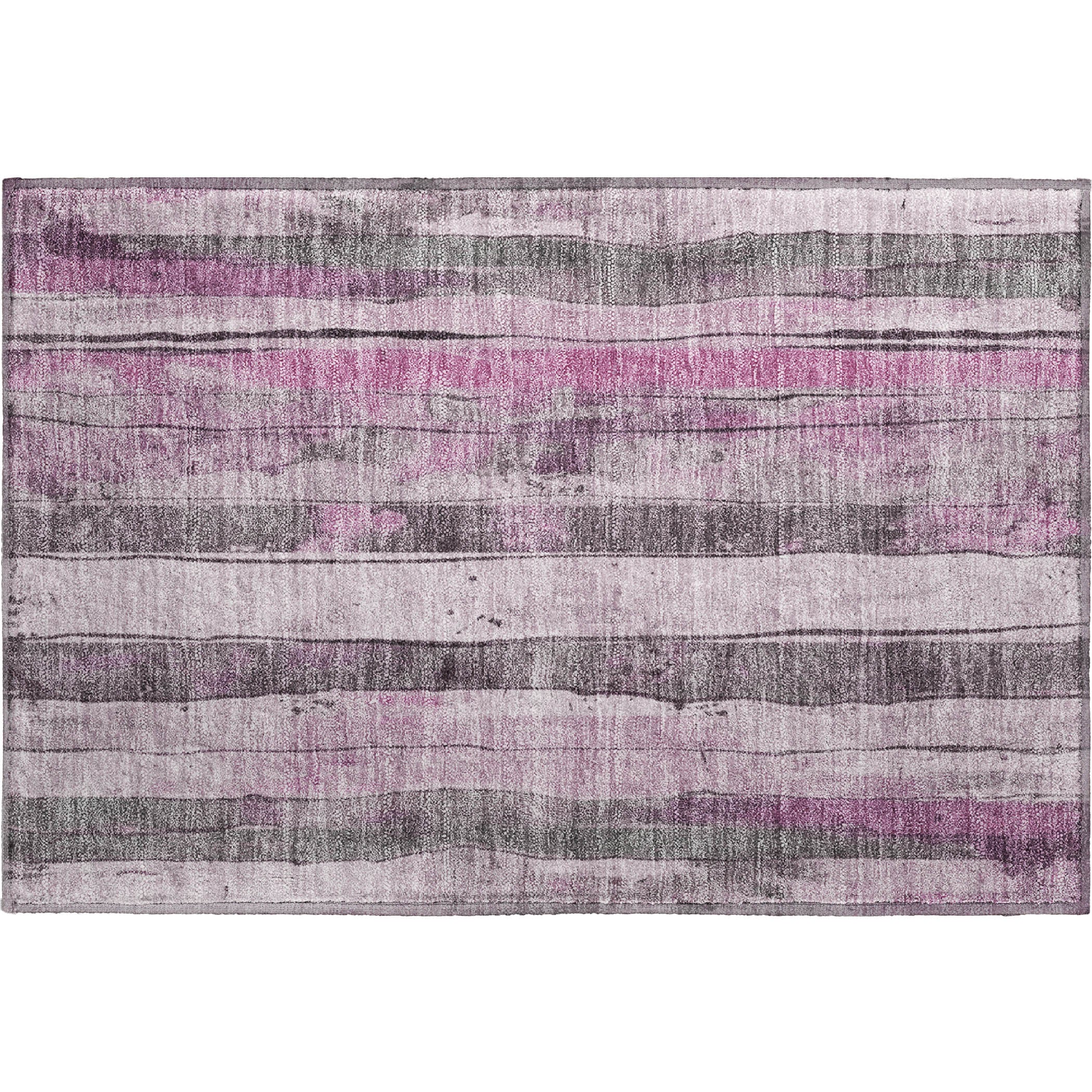 Dublin Machine Washable Transitional Pink Rug 1'8" x 2'6" #shape_Rectangle