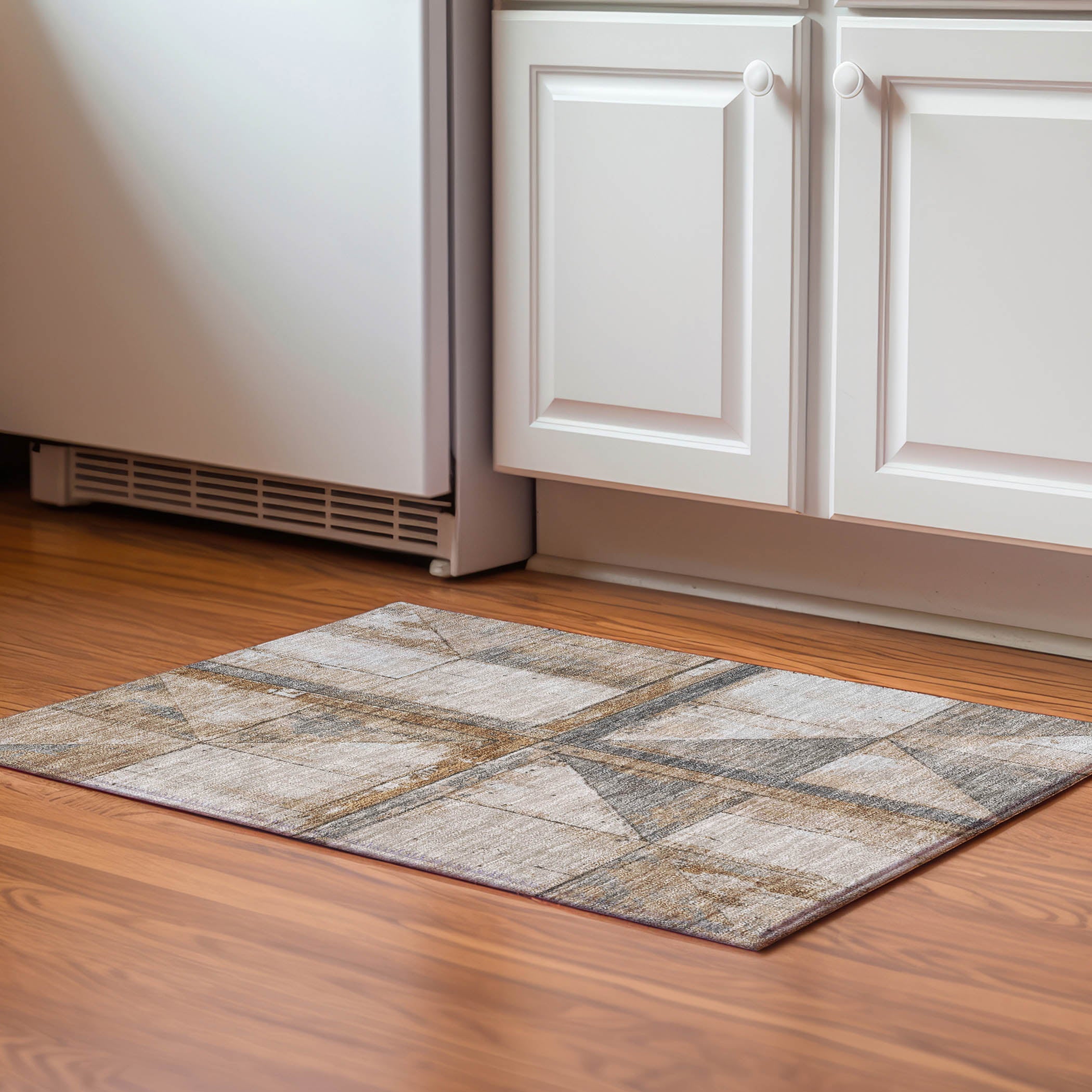 Rome Machine Washable Transitional Copper Orange Rug 1'8" x 2'6" #shape_Rectangle