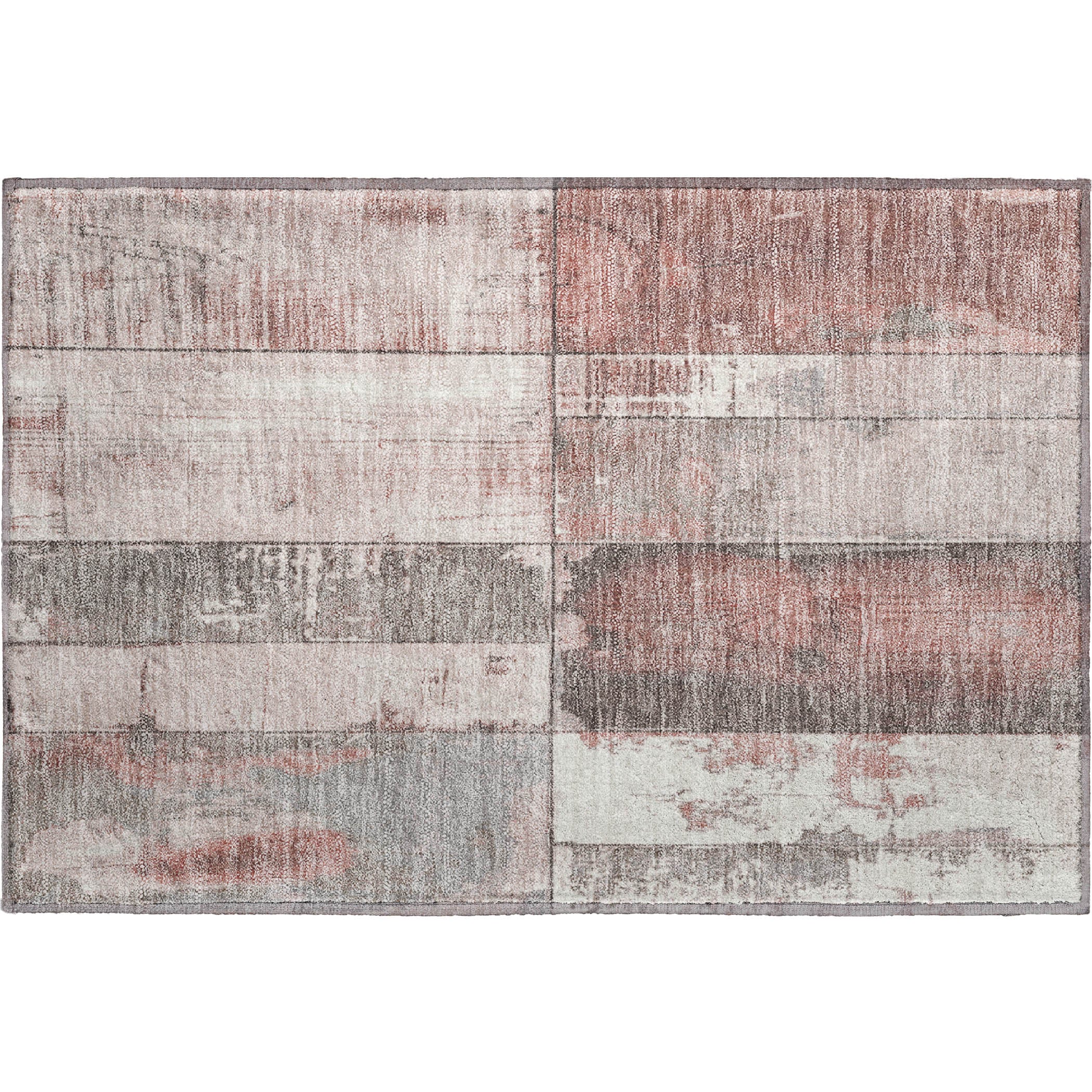 Santorini Machine Washable Transitional Copper Orange Rug 1'8" x 2'6" #shape_Rectangle