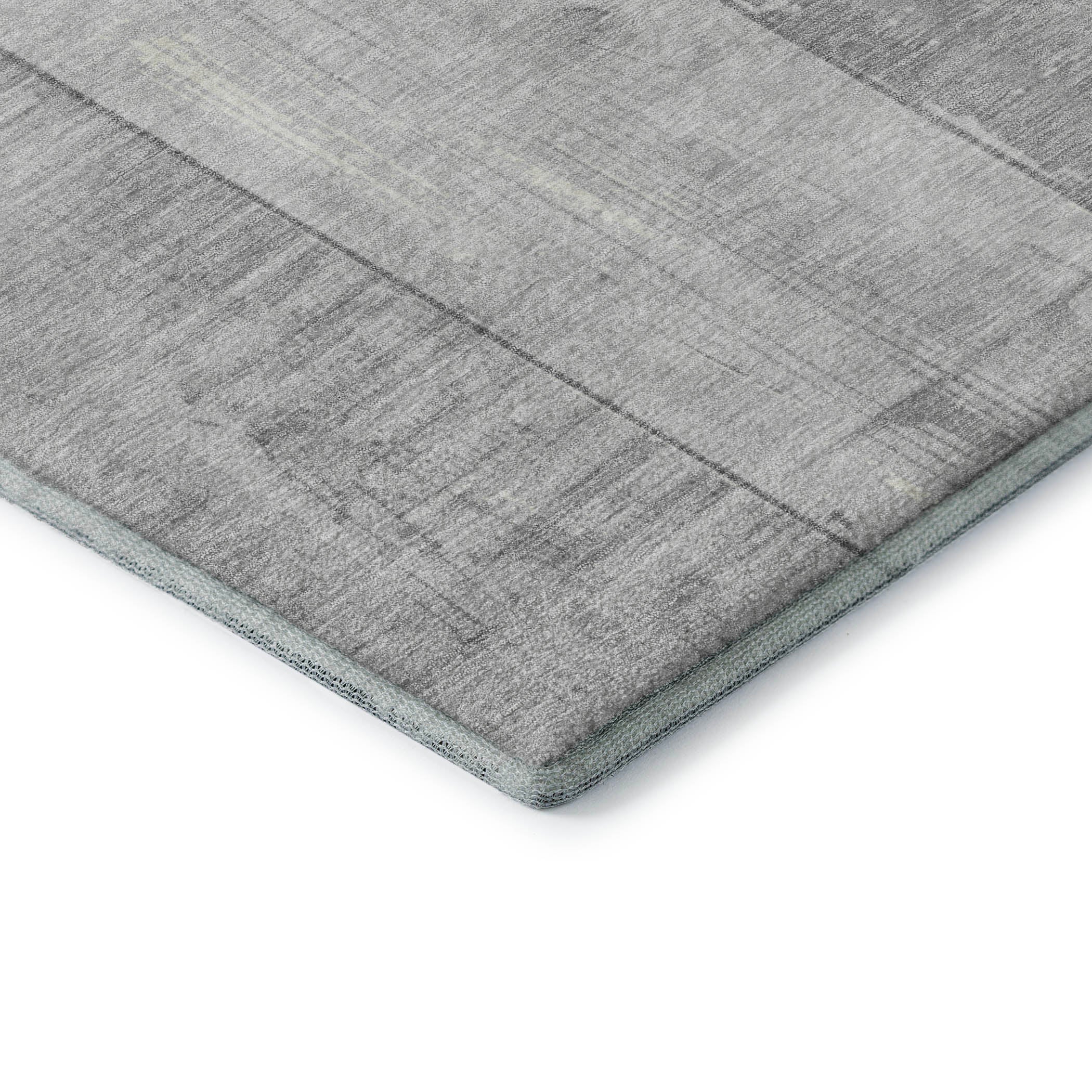Santorini Machine Washable Transitional Gray Rug 1'8" x 2'6" #shape_Rectangle