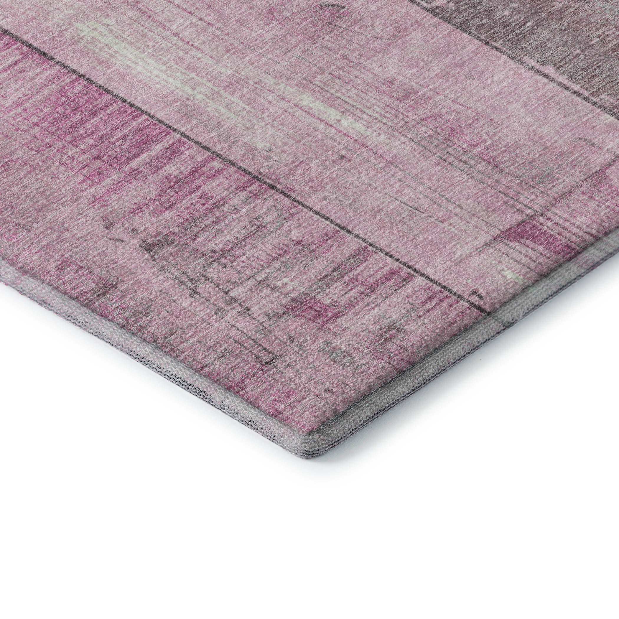 Santorini Machine Washable Transitional Pink Rug 1'8" x 2'6" #shape_Rectangle