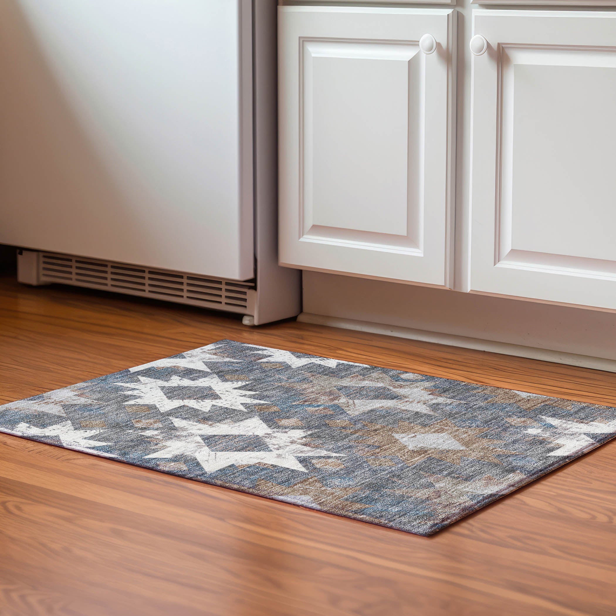 Valletta Machine Washable Transitional Gray Rug 1'8" x 2'6" #shape_Rectangle