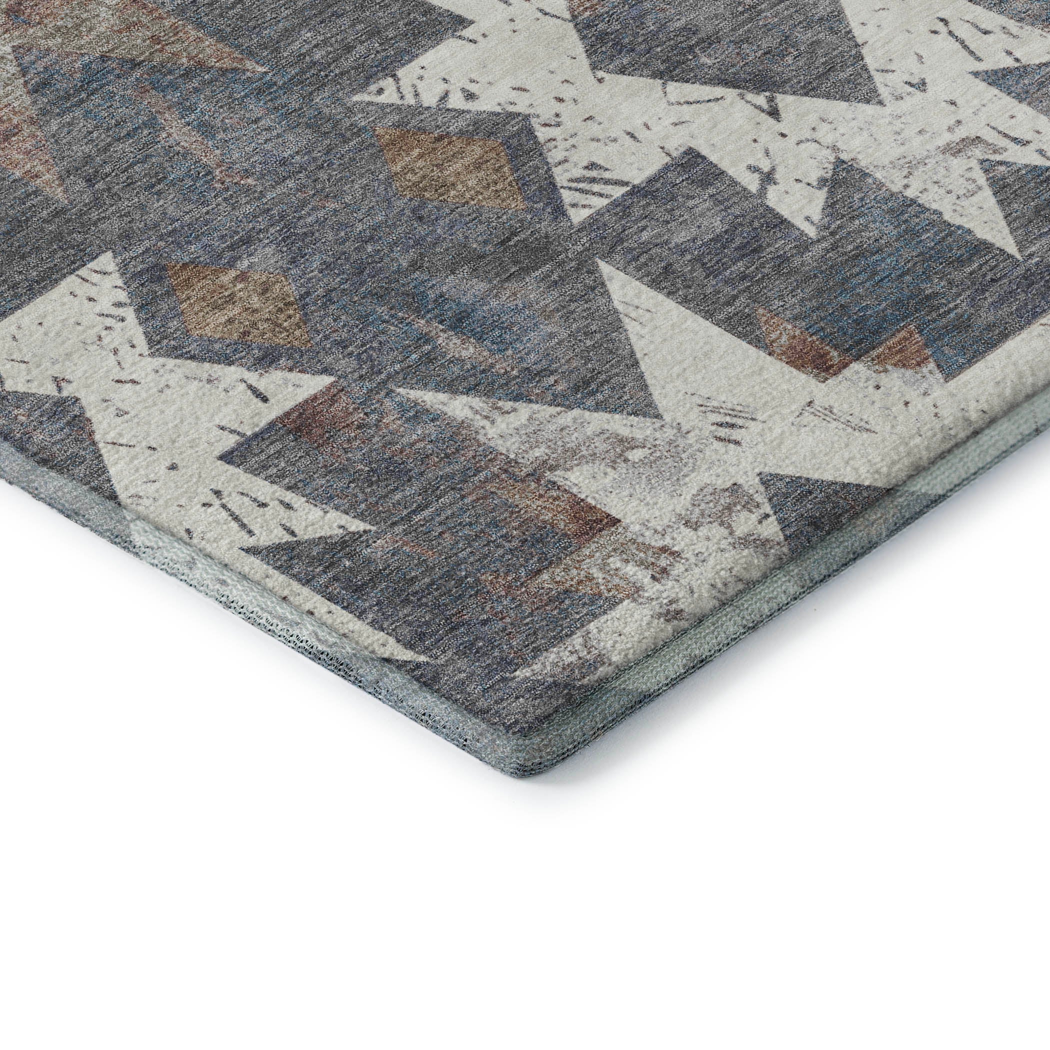 Valletta Machine Washable Transitional Gray Rug 1'8" x 2'6" #shape_Rectangle