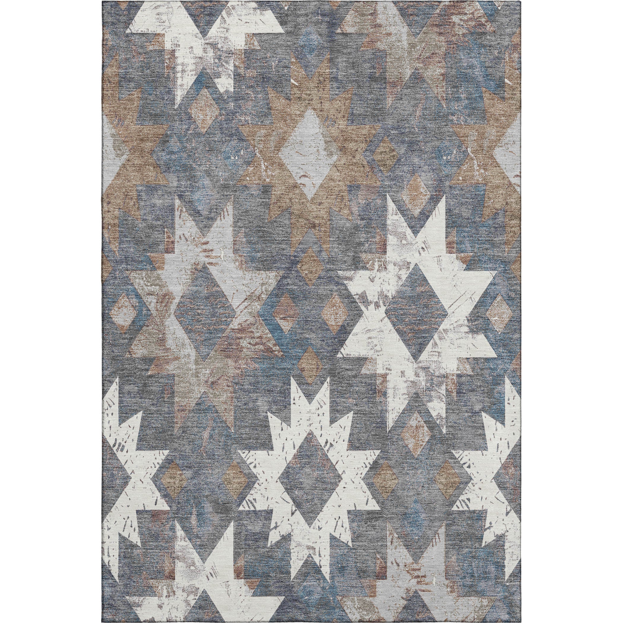 Valletta Machine Washable Transitional Gray Rug 2'6" x 3'10" #shape_Rectangle