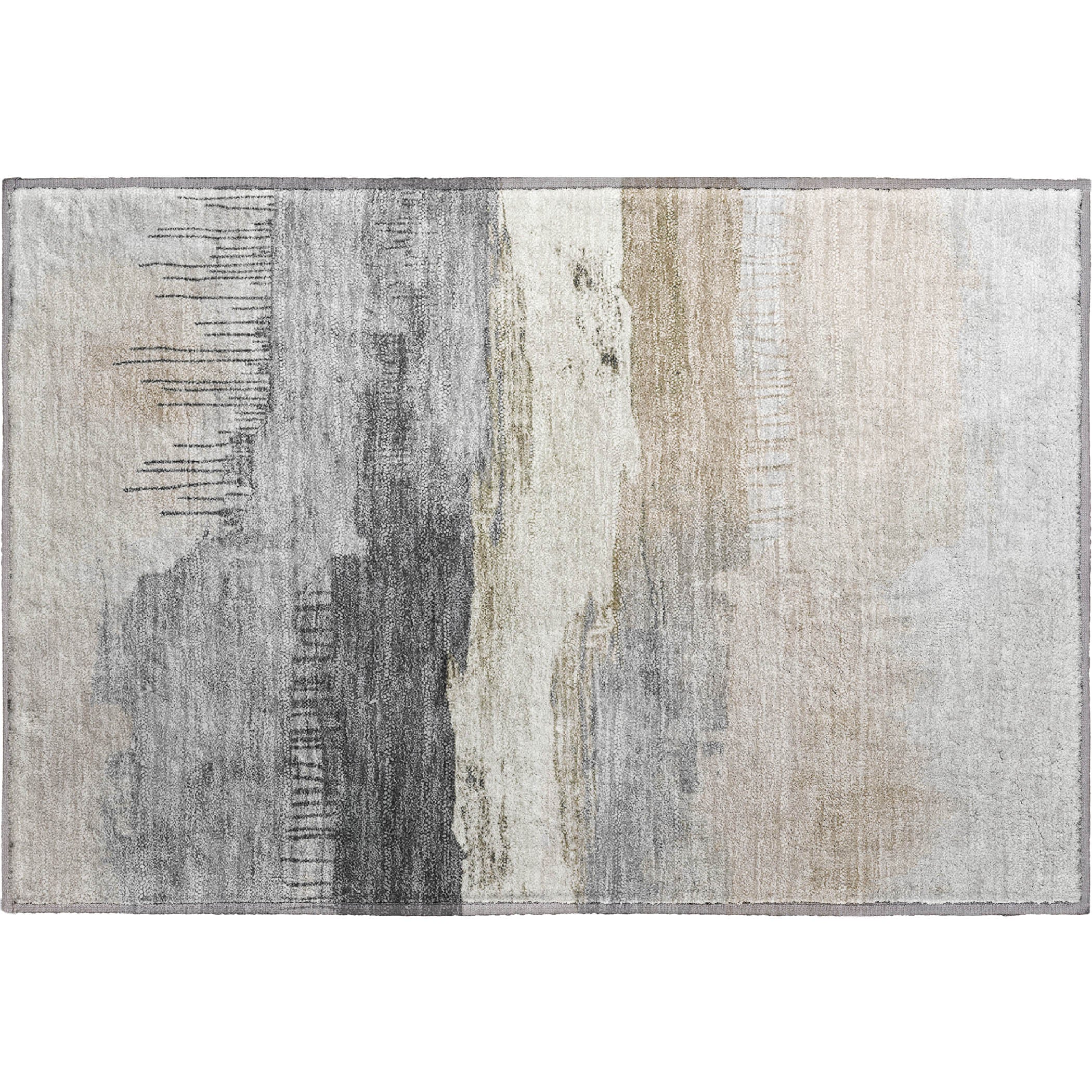 Salzburg Machine Washable Transitional Ivory Rug 1'8" x 2'6" #shape_Rectangle