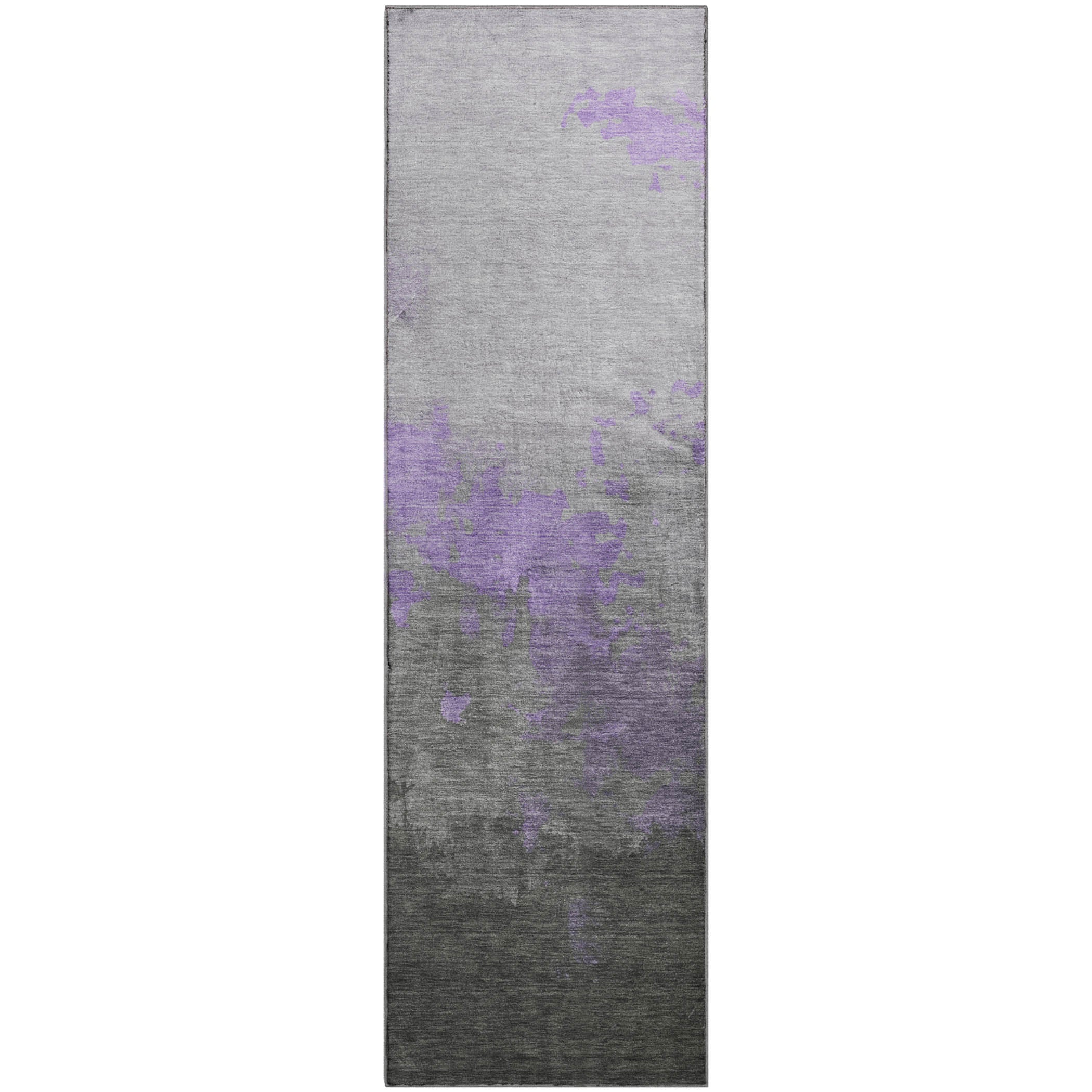 Cartagena Machine Washable Transitional Lavender Purple Rug 2'3" x 7'6" #shape_Runner