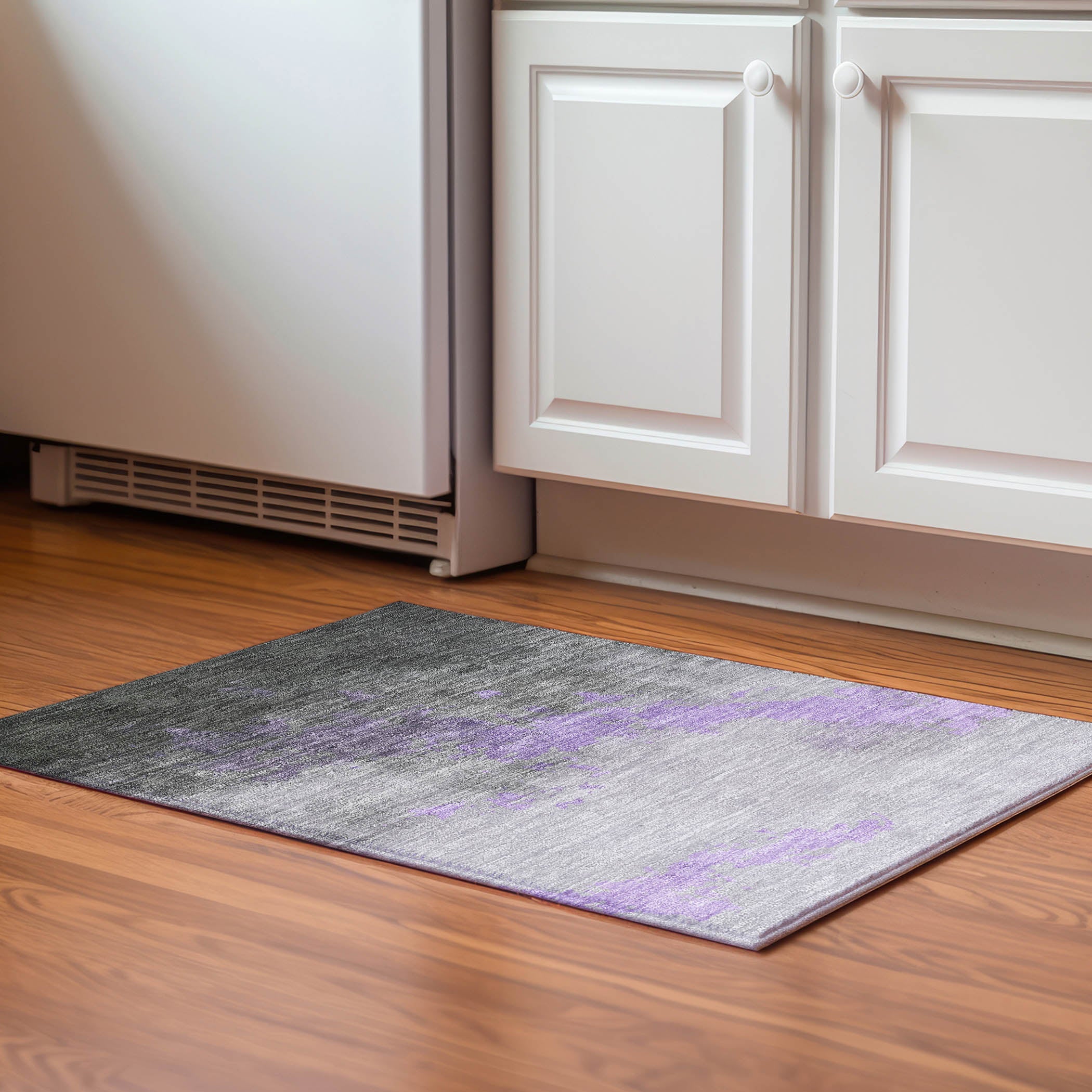 Cartagena Machine Washable Transitional Lavender Purple Rug 1'8" x 2'6" #shape_Rectangle