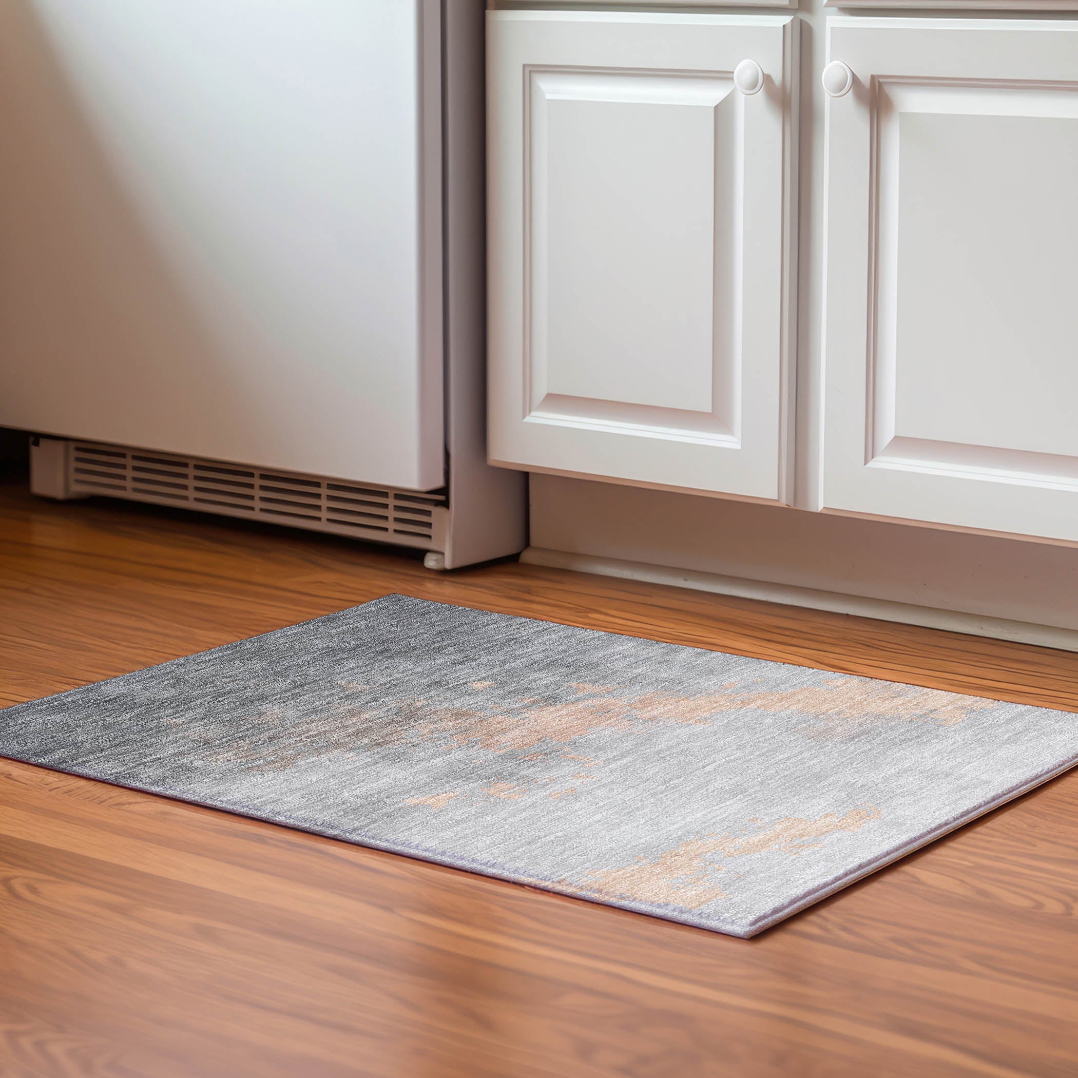 Cartagena Machine Washable Transitional Peach Orange Rug 1'8" x 2'6" #shape_Rectangle